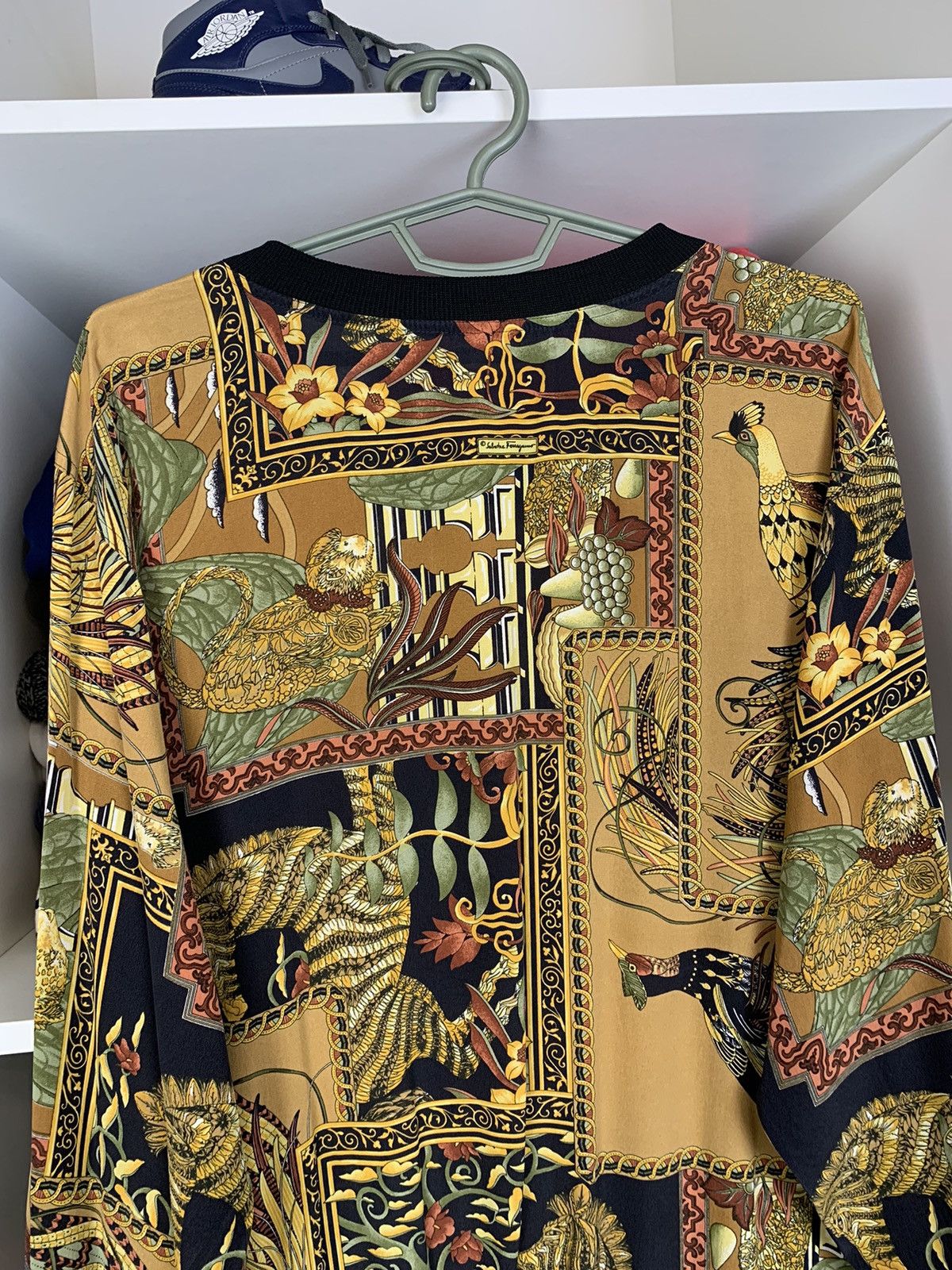 Salvatore Ferragamo × Vintage Vintage Salvatore Ferragamo Silk Blouse Size ONE SIZE - 21 Thumbnail