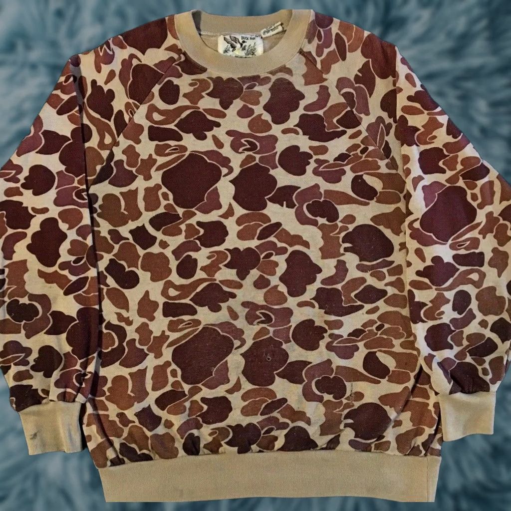 Vintage VINTAGE 80s Frog Camo Faded Distressed Sweatshirt Hoodie Camouflage Army Military Track Grunge 70s Mens M Brown Short Description: See Measurements Size US M / EU 48-50 / 2 - 1 Thumbnail