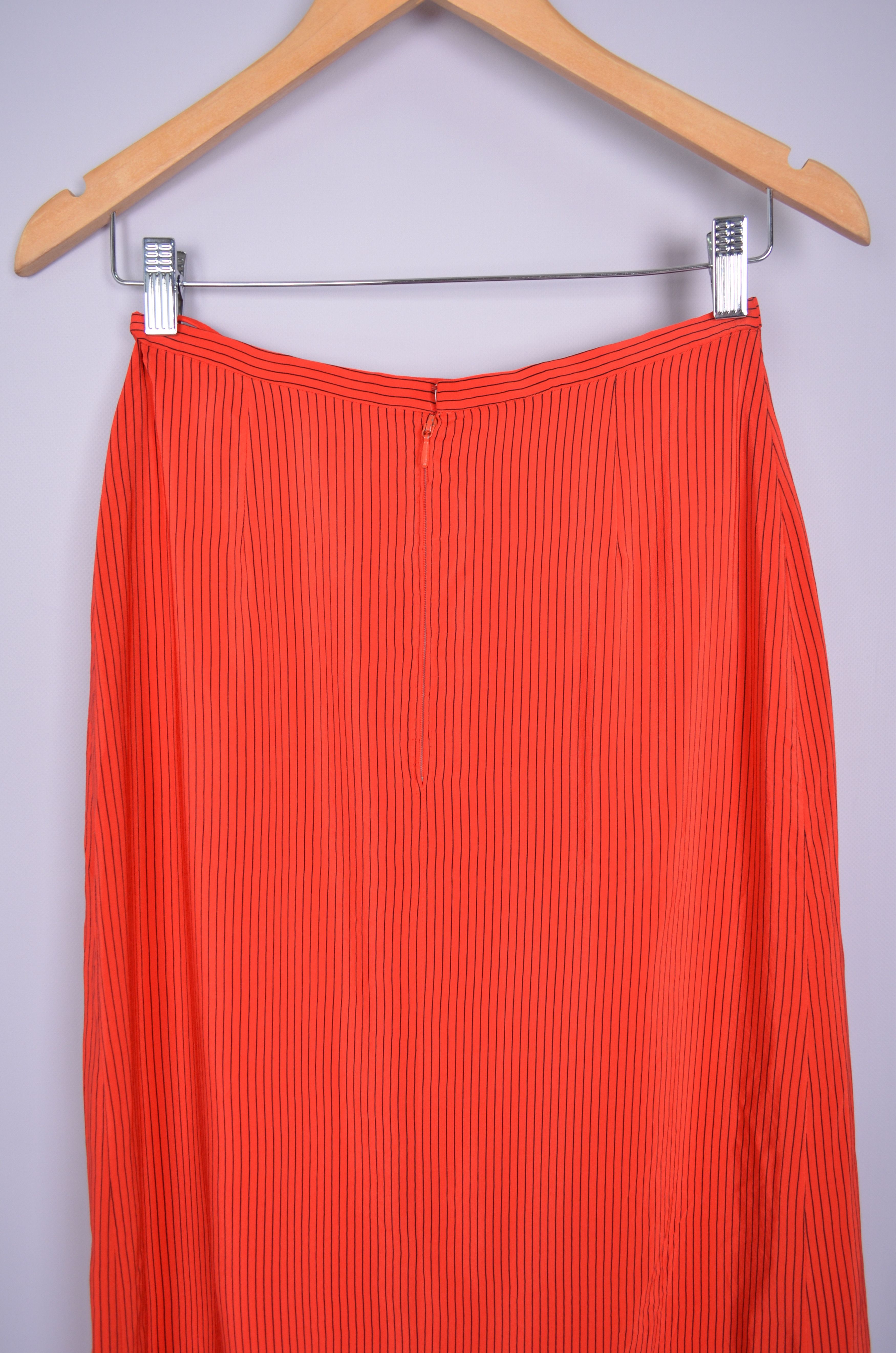 Akris × Designer Akris Feldpausch 100% Silk Stripe Suit Blouse Skirt Size 38 Size M / US 6-8 / IT 42-44 - 14 Thumbnail