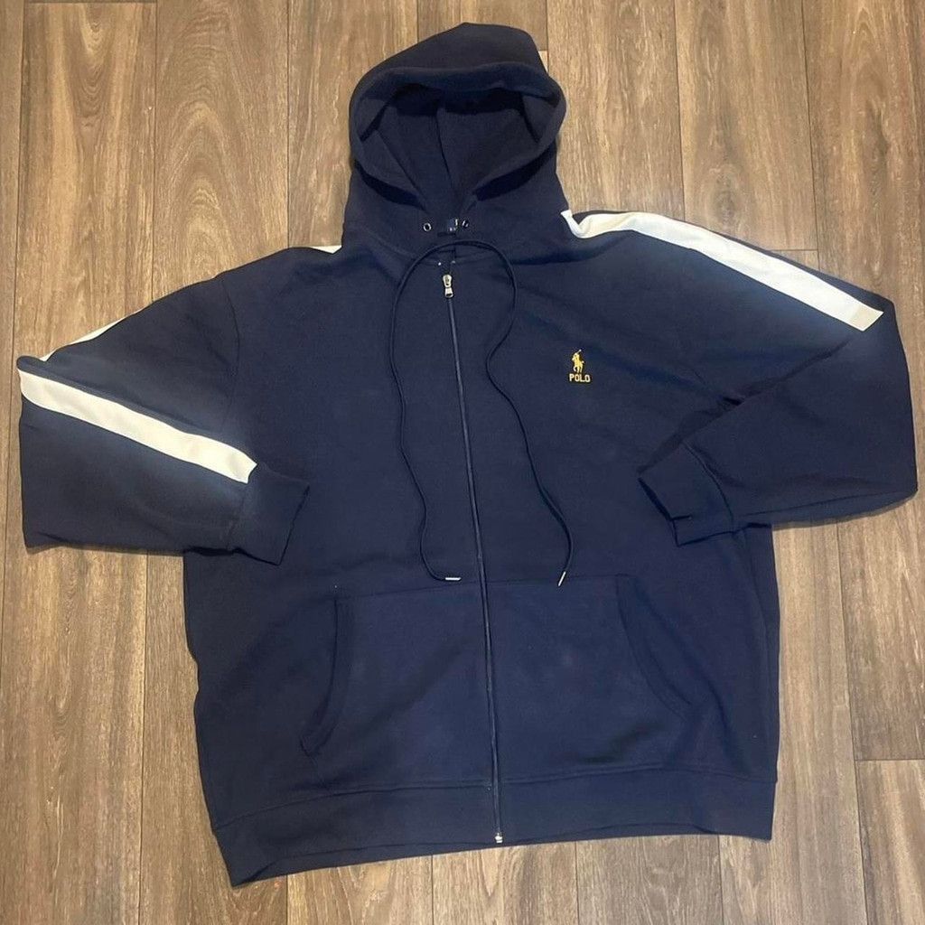 Polo Ralph Lauren Ralph Lauren Mens Full Zip Hoodie Navy size XL Size US XL / EU 56 / 4 - 1 Thumbnail