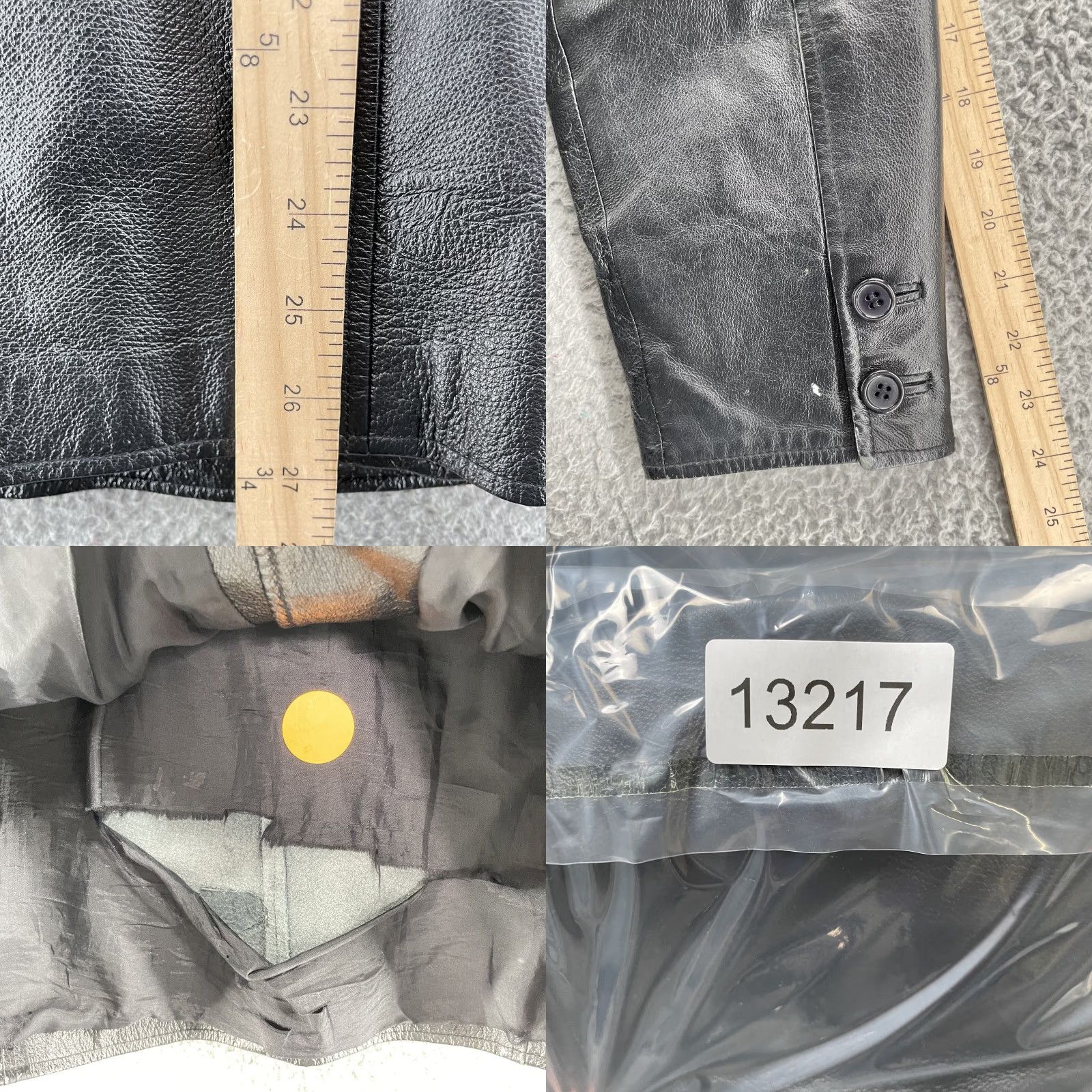 Vintage VINTAGE Dunne & Cole Black Leather Jacket Large Blazer Coat Classic 90s City Travel Blazer Mens Womens Boys Girls Size L / US 10 / IT 46 - 9 Thumbnail