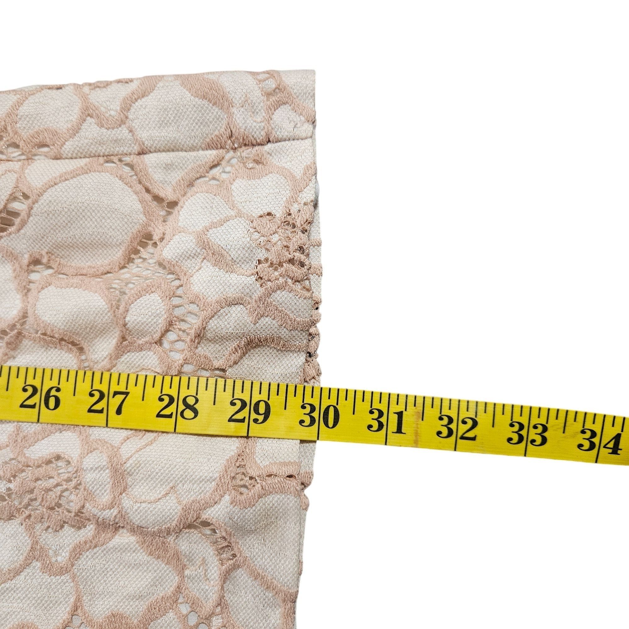 Free People Free People Lace Mini Dress Beige XS Feminine Romantic Boho Size XS / US 0-2 / IT 36-38 - 8 Thumbnail