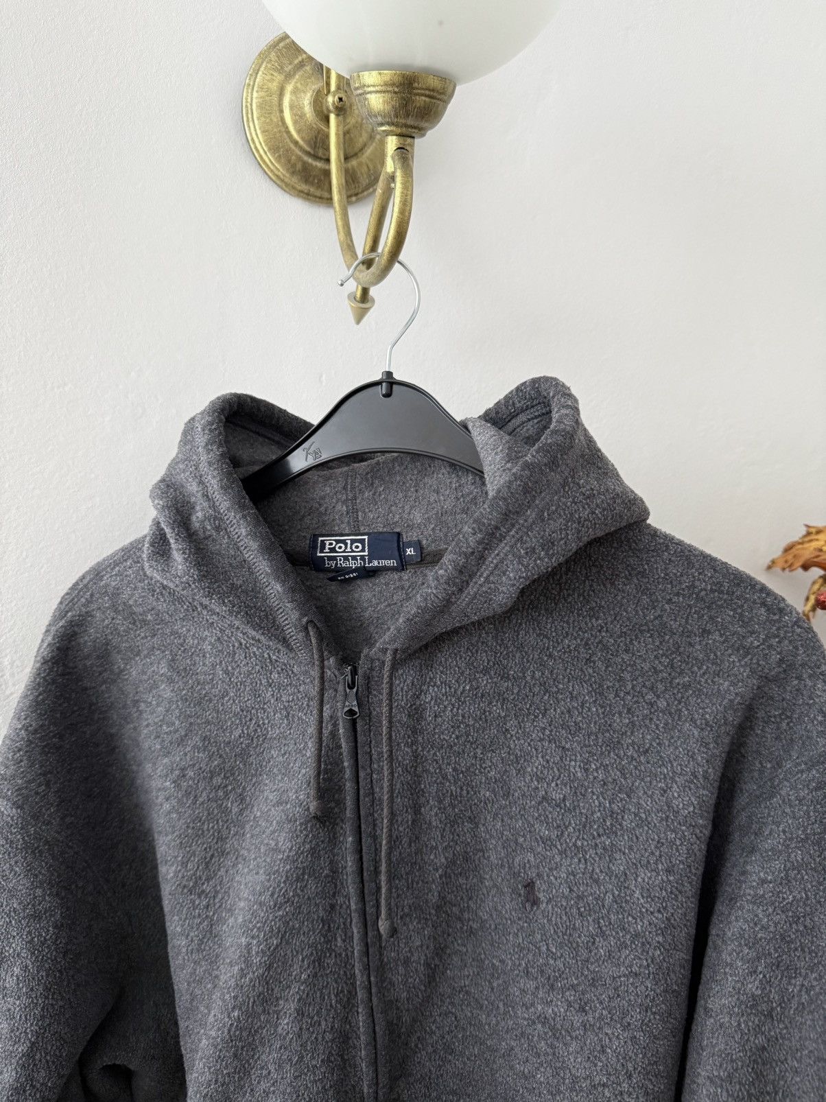 Polo Ralph Lauren Vintage Polo Ralph Lauren Fleece Zip Up Hoodie Size US XL / EU 56 / 4 - 2 Thumbnail