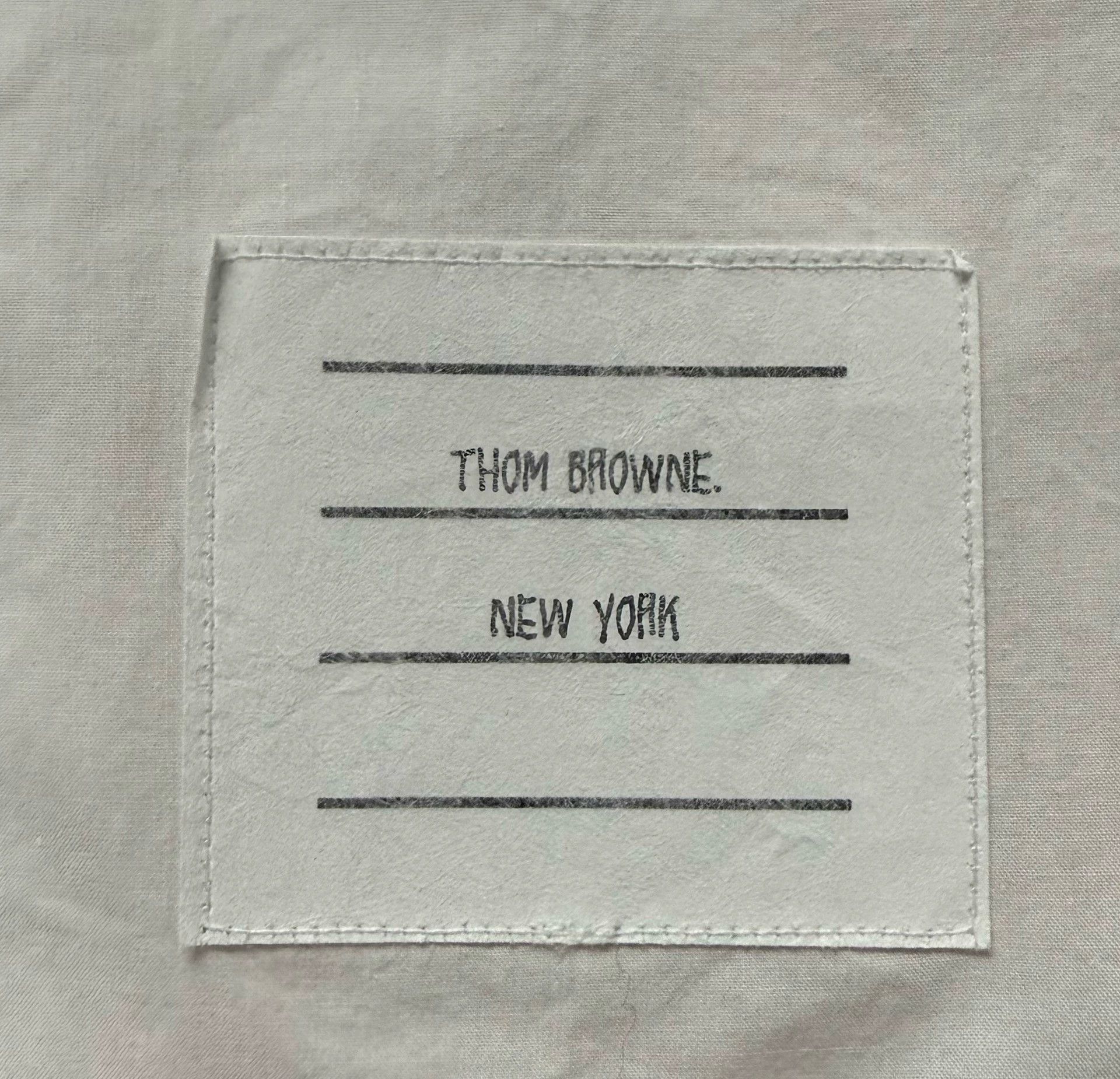 Thom Browne Thom Browne Double Sleeve Logo Poplin Shirt Size 4 Size US XL / EU 56 / 4 - 4 Thumbnail