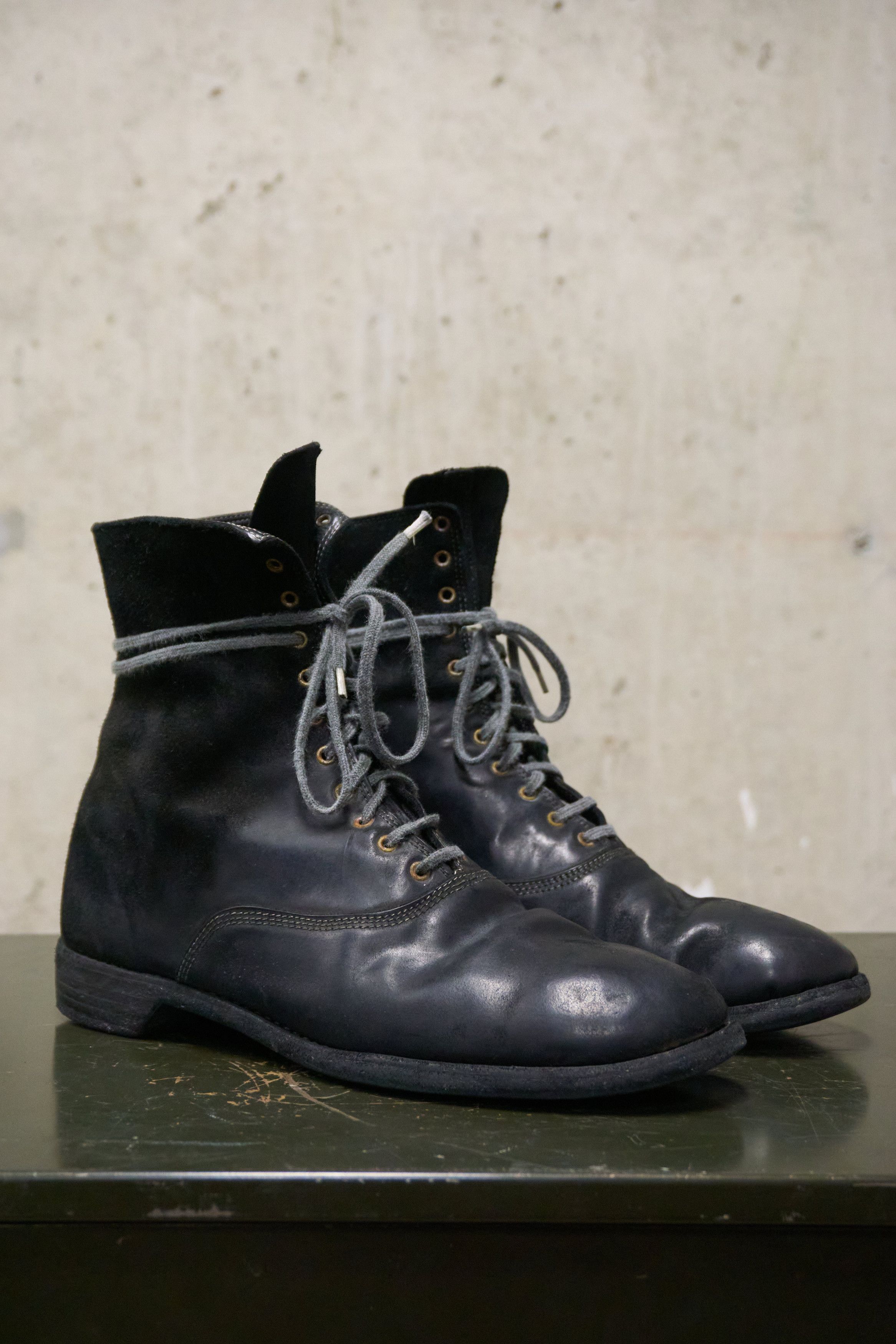 Guidi Guidi Black Reverse Horse Leather Ankle Boots Size US 8 / EU 41 - 7 Thumbnail