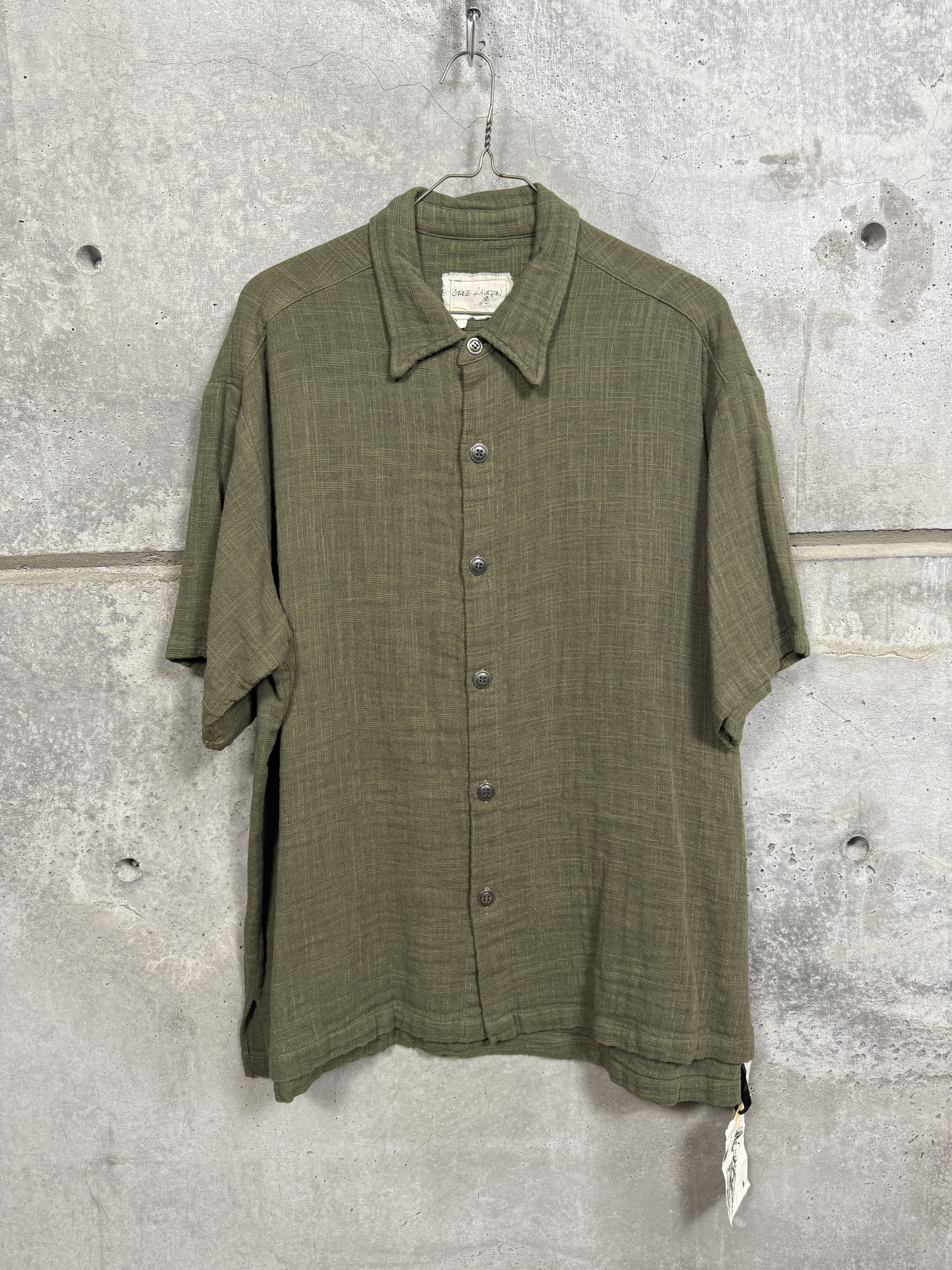 Greg Lauren $750 Greg Lauren Linen Short Sleeve Studio Shirt Size US XXL / EU 58 / 5 - 5 Thumbnail