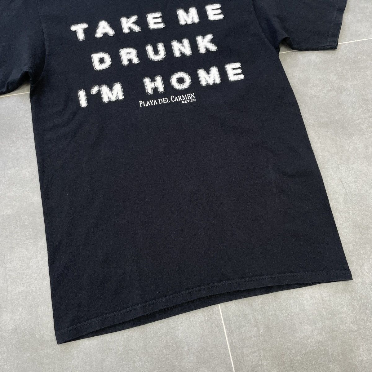 Vintage Vintage Take Me Drunk I'm Home T-Shirt Size S Size US S / EU 44-46 / 1 - 4 Thumbnail