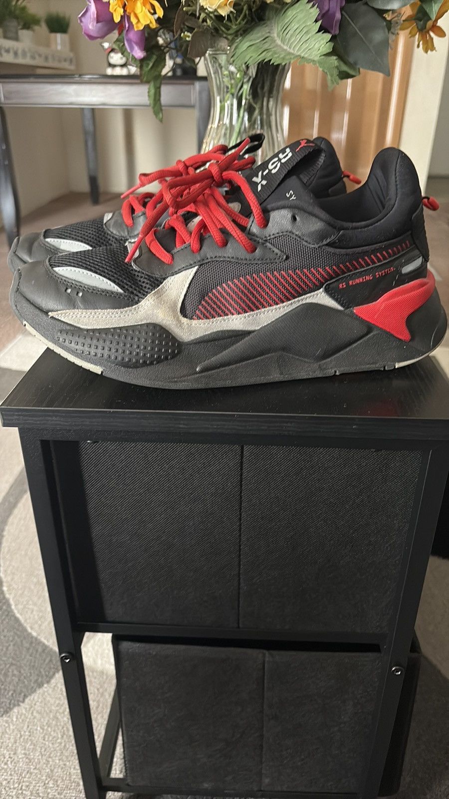 Puma Puma RS-X Black and Red Sneakers Size US 12 / EU 45 - 3 Thumbnail