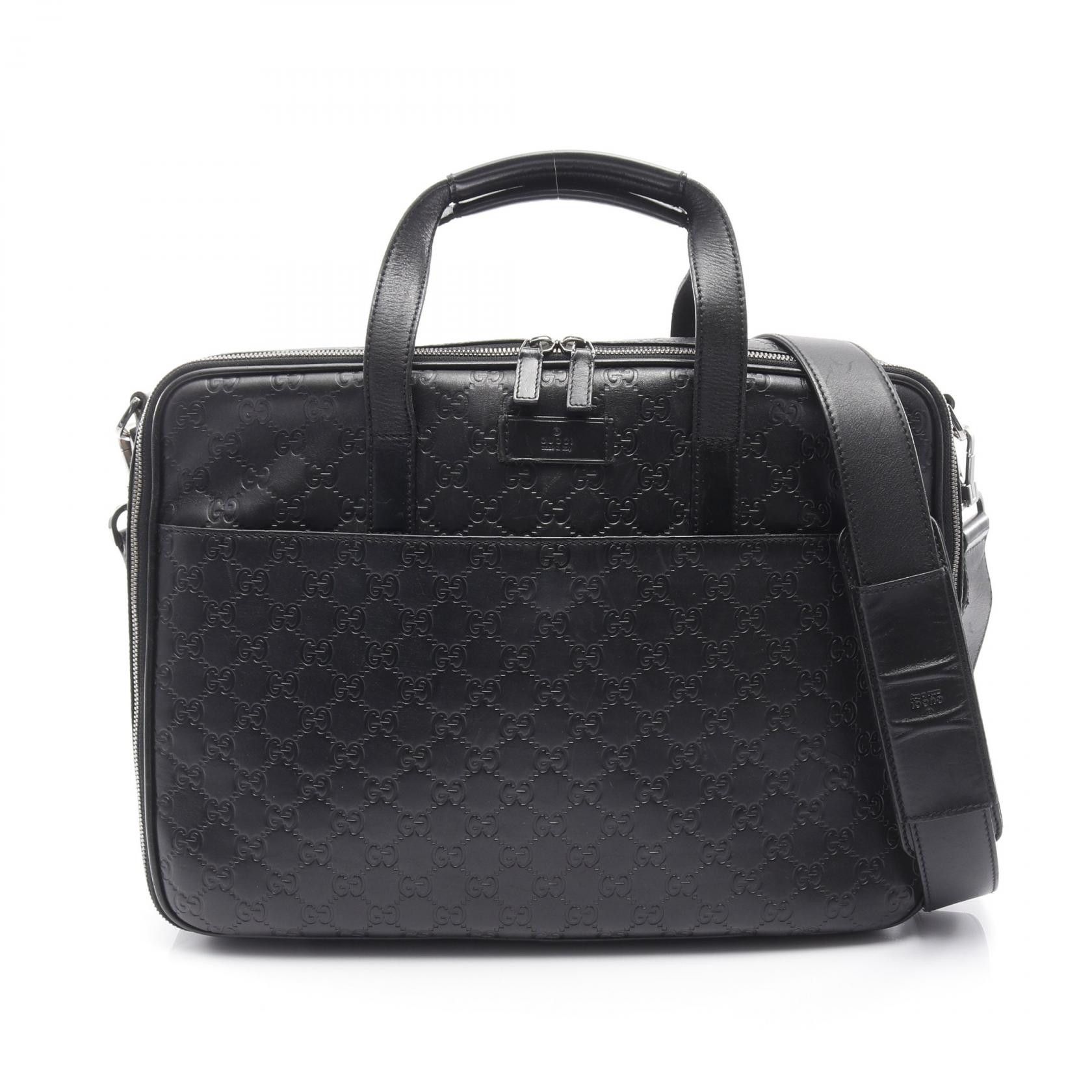 Gucci Gucci Gucci GG Plus Gucci Signature Leather Business Bag Leather Business Bag 152602 Size ONE SIZE - 1 Thumbnail