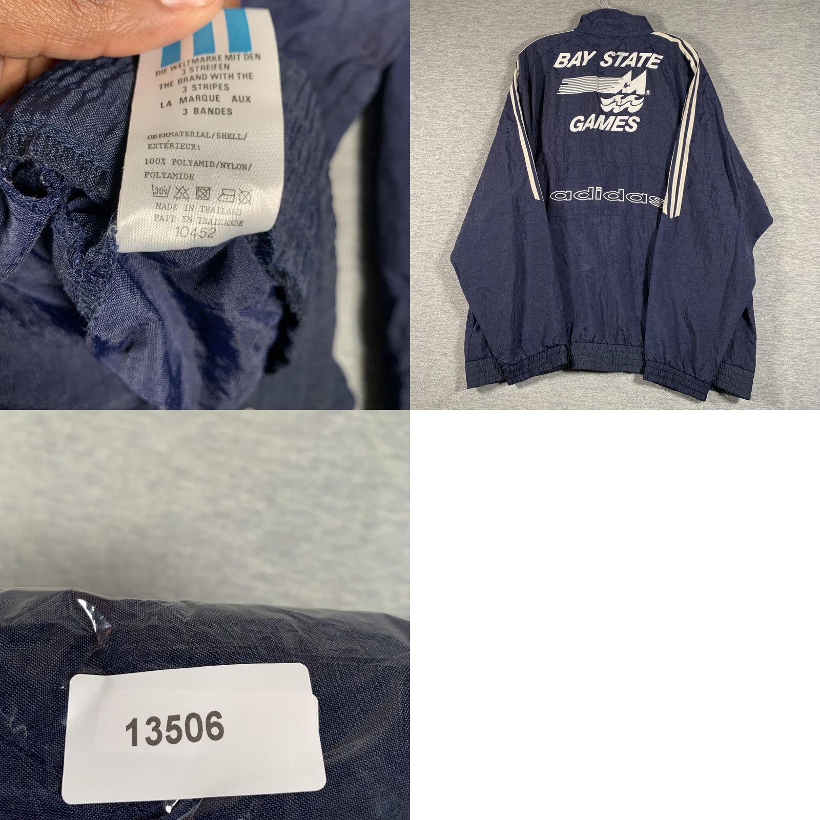 Adidas VINTAGE Adidas Track Jacket Mens L Blue Bay State Games Celtics 90s Size US L / EU 52-54 / 3 - 9 Thumbnail