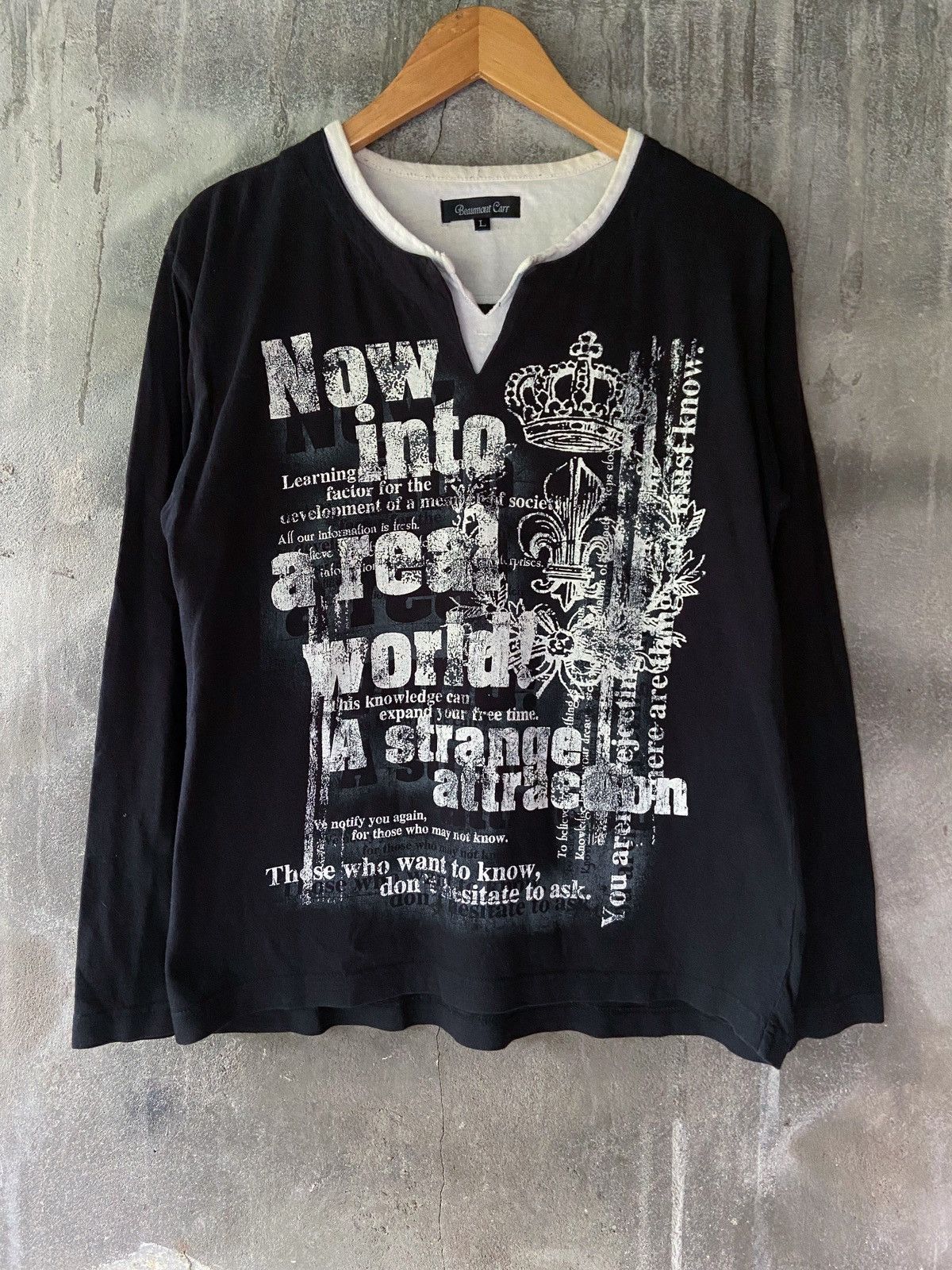 Le Grande Bleu (L.G.B.) NOW INTO A REAL WORLD A STRANGE ATTRACTION LONG SLEEVE Size US M / EU 48-50 / 2 - 1 Thumbnail