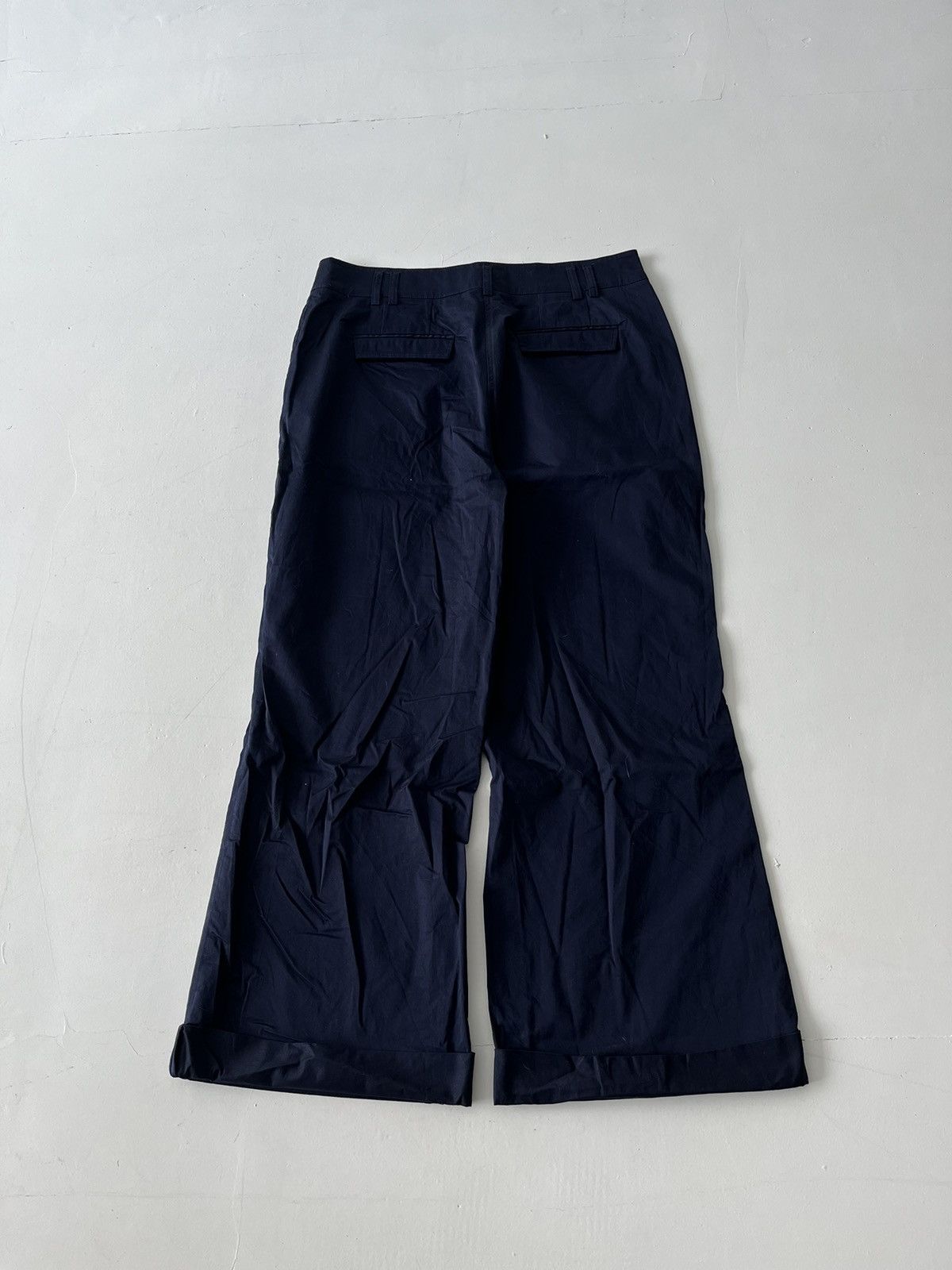 20471120 Vintage Next Navy wide flare pants Japanese like Kapital Size US 34 / EU 50 - 2 Thumbnail
