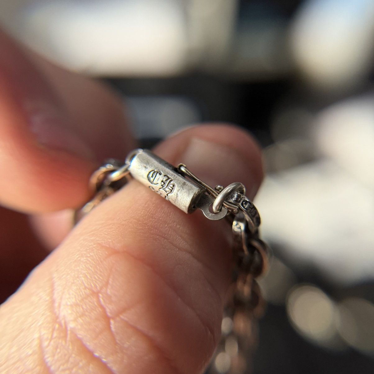 Chrome Hearts Chrome Hearts Silver Paper Chain Clasp Bracelet Size ONE SIZE - 9 Thumbnail