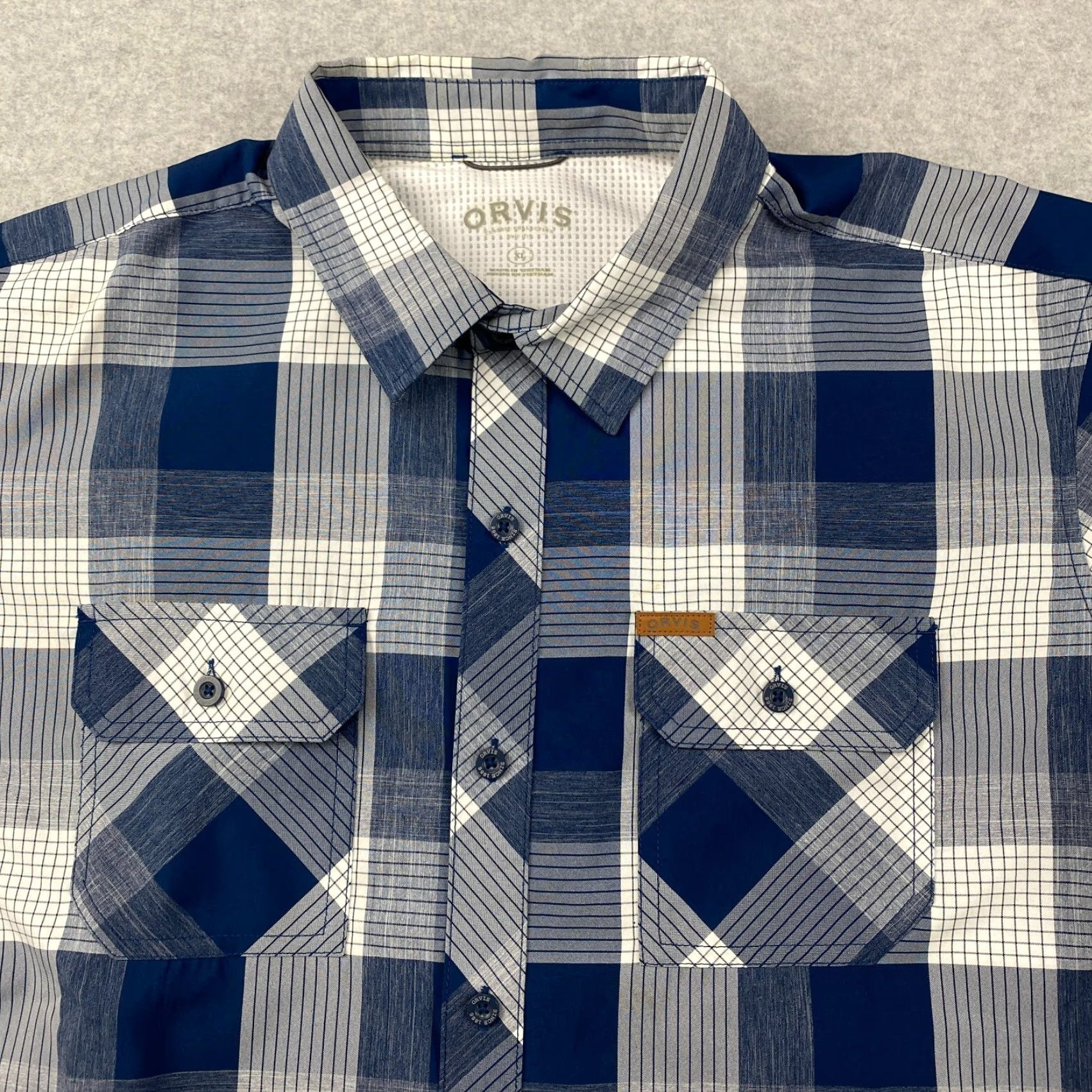 Orvis Orvis Button-Up Shirt Mens XL Plaid Short Sleeve Double Pockets Outdoor Fishing Size US XL / EU 56 / 4 - 2 Thumbnail