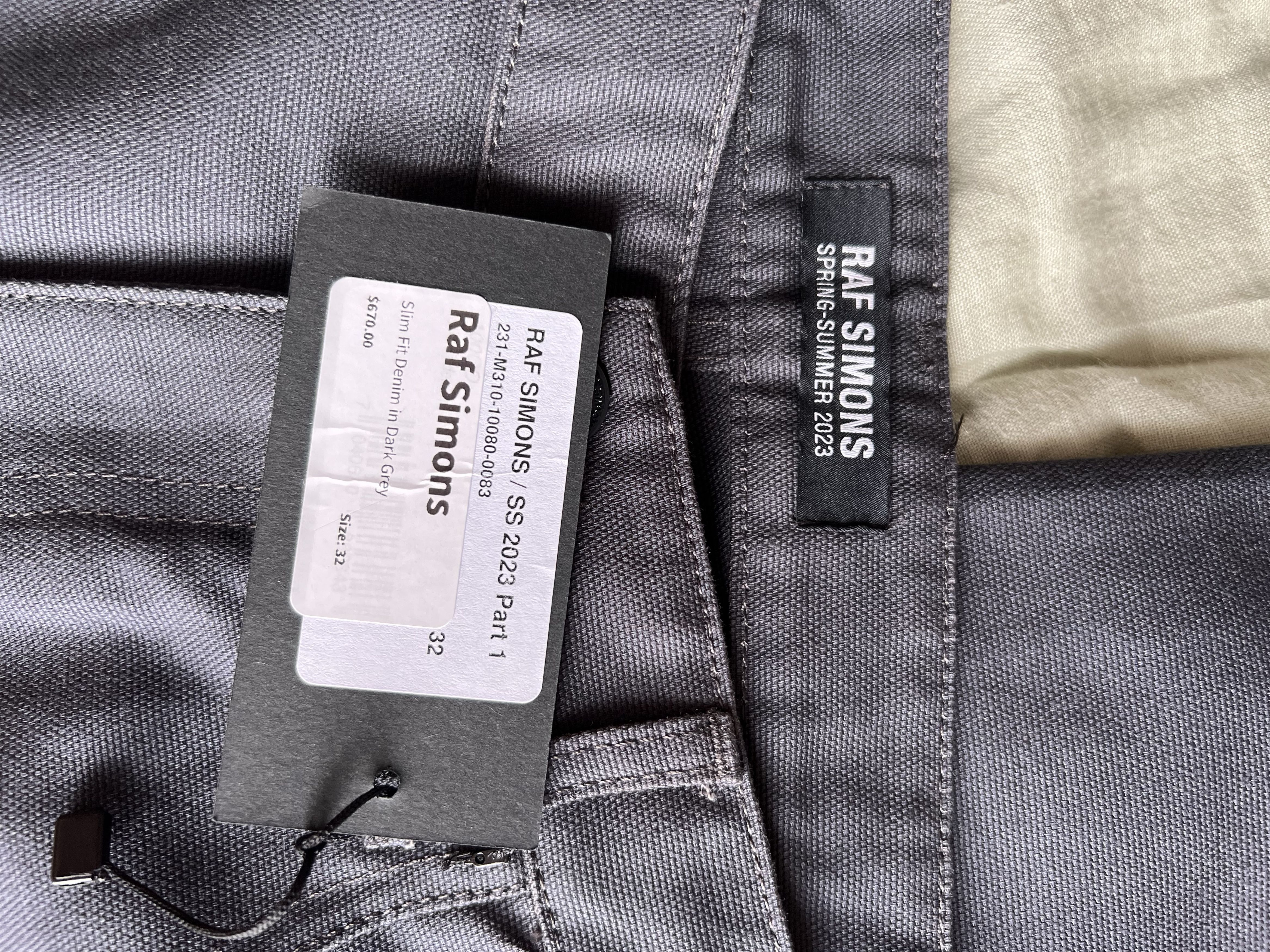 Raf Simons Raf Simons Slim Fit Denim in Dark Grey Size US 32 / EU 48 - 5 Thumbnail