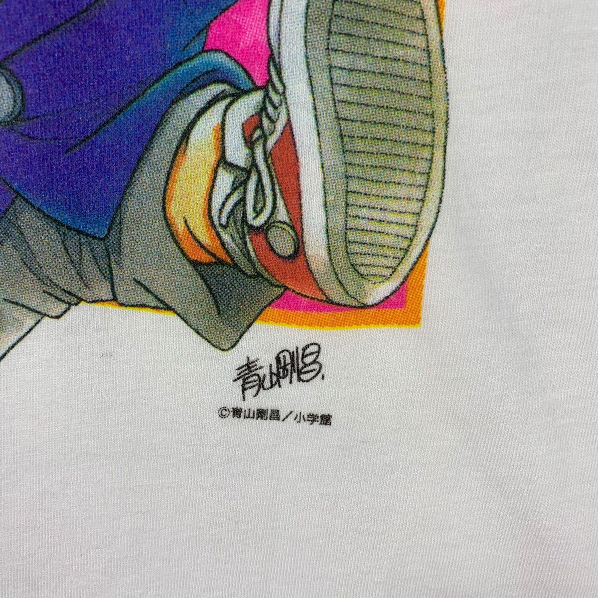 Anime Vintage DETECTIVE CONAN marathon printed tee Size US L / EU 52-54 / 3 - 8 Thumbnail