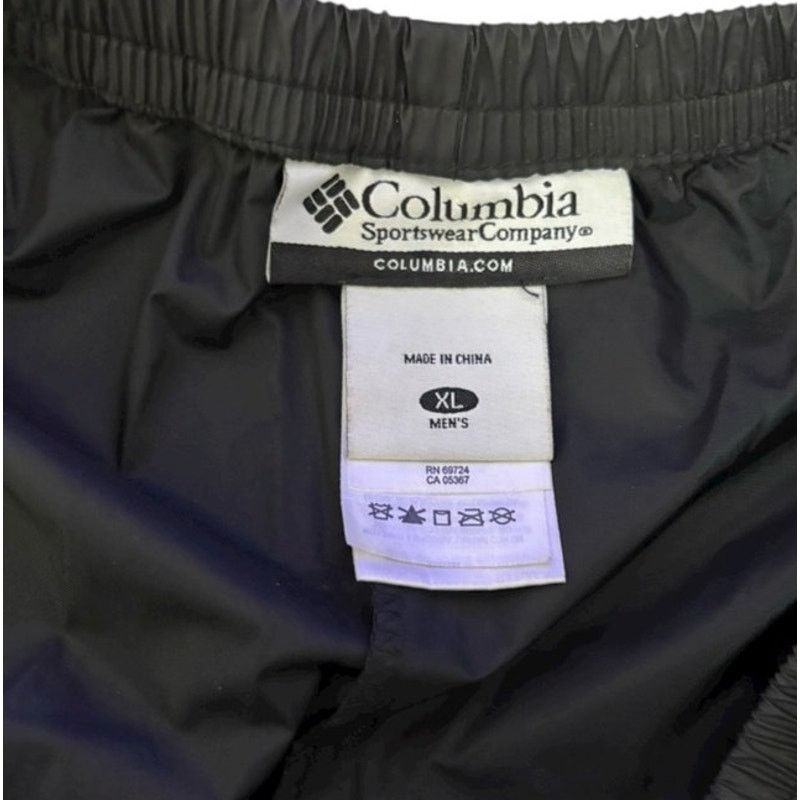 Columbia Columbia Men's Black Rain Pants Sz XL Size US 33 - 2 Thumbnail