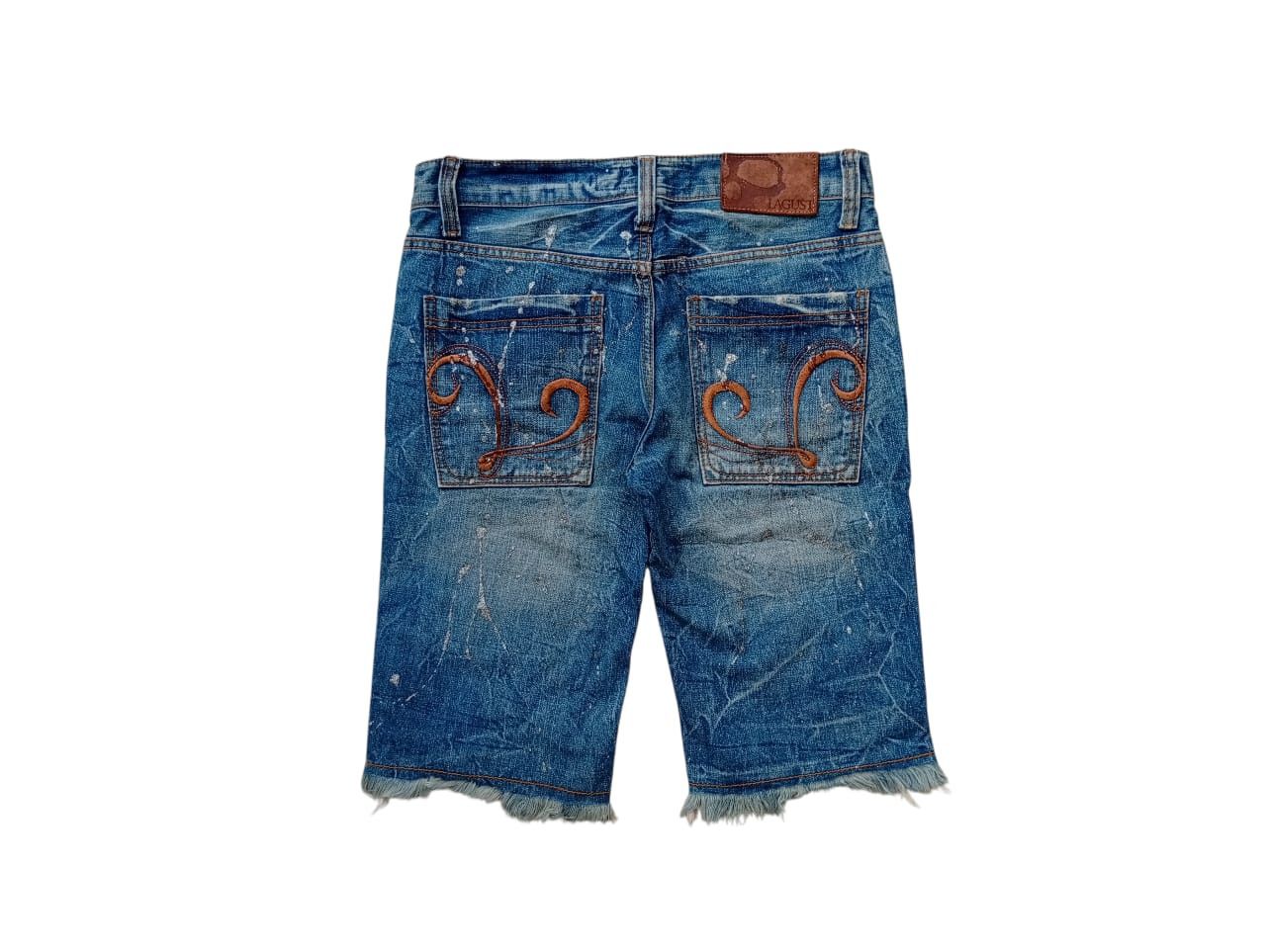 KMRii Lagust distressed splattered jeans short Size US 30 / EU 46 - 5 Thumbnail