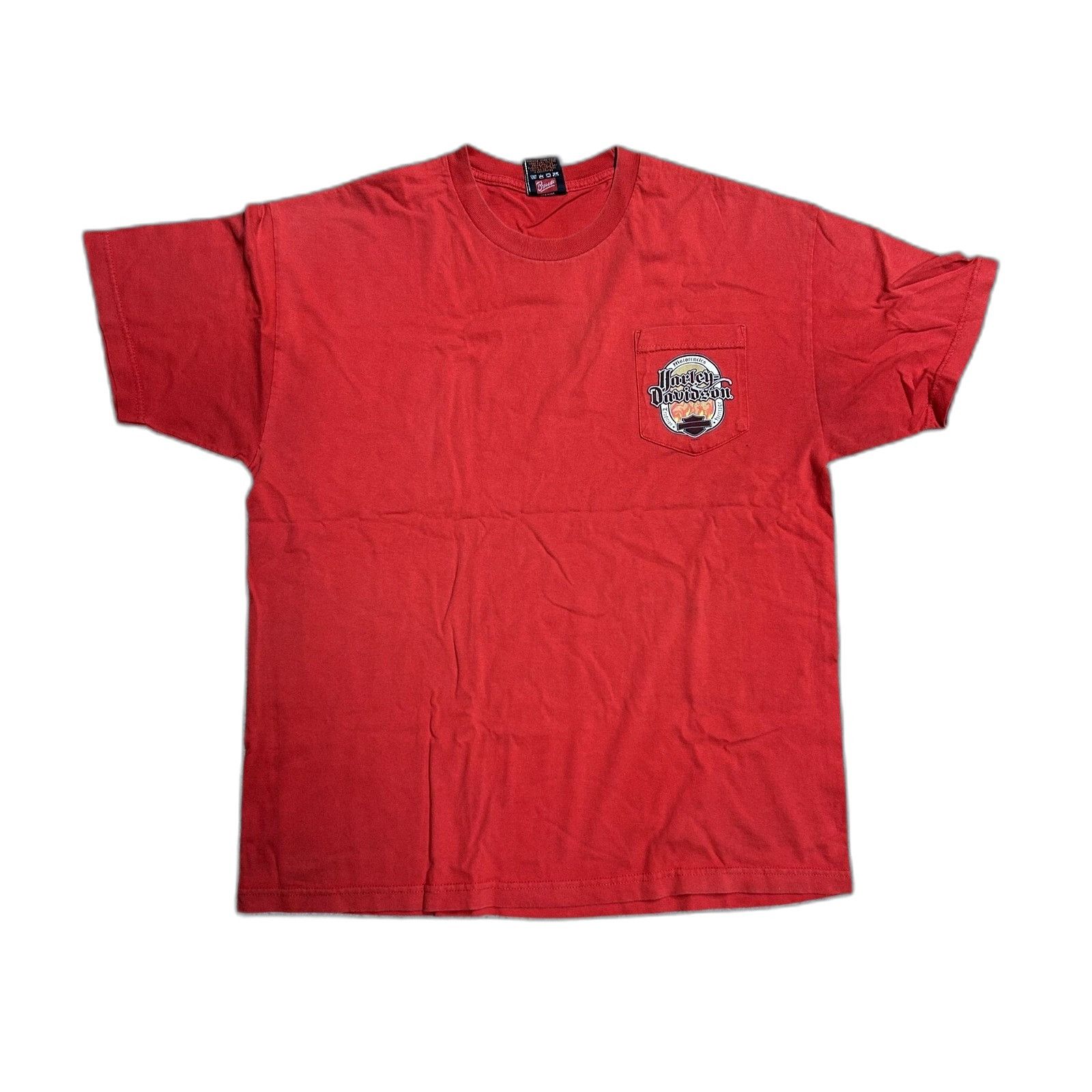 Vintage Harley Davidson Preloved Red XL Shirt Size US XL / EU 56 / 4 - 4 Thumbnail