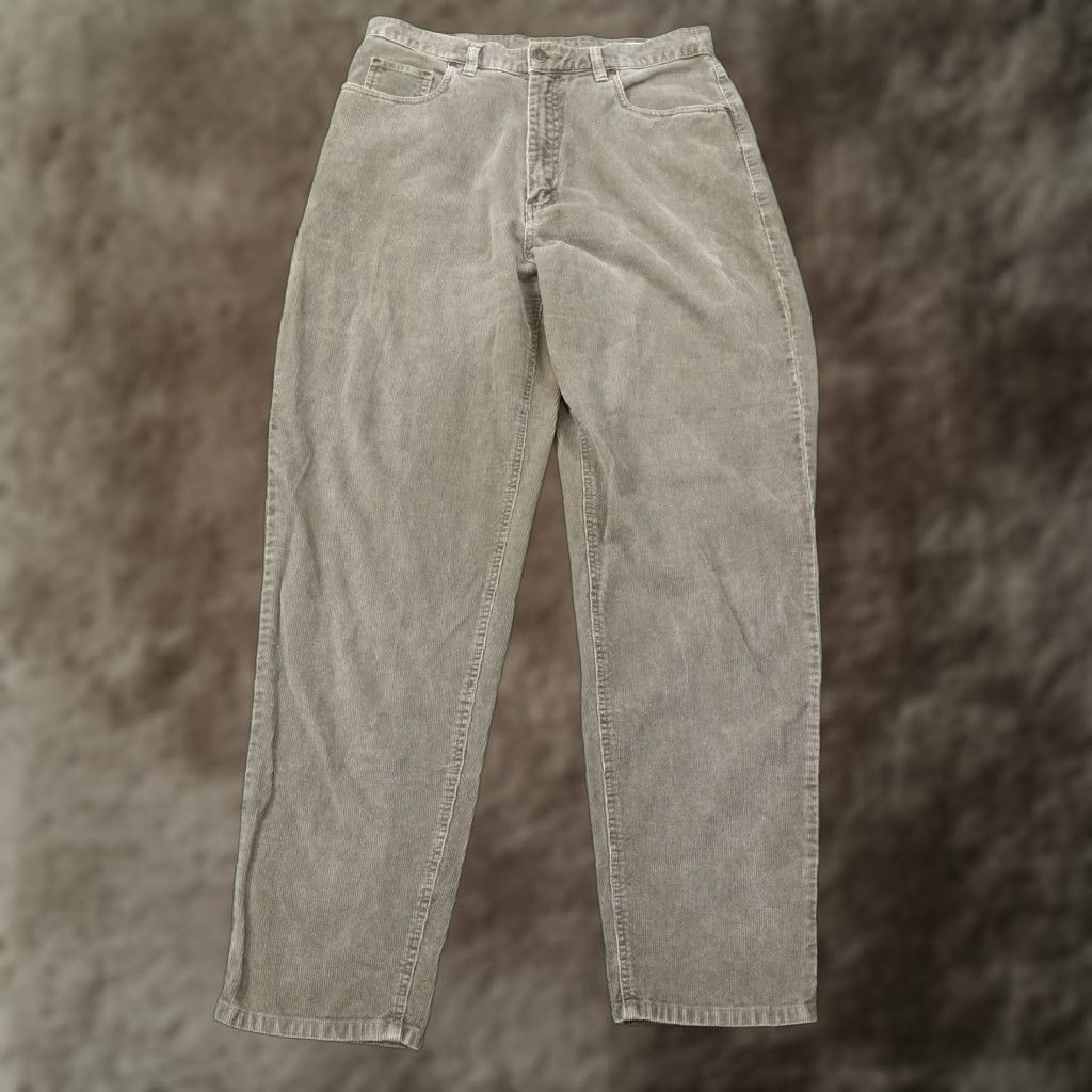 Eddie Bauer EDDIE BAUER Green Corduroy Chino Pants Womens Size 14 Regular Size 36" / US 14 / IT 50 - 1 Thumbnail
