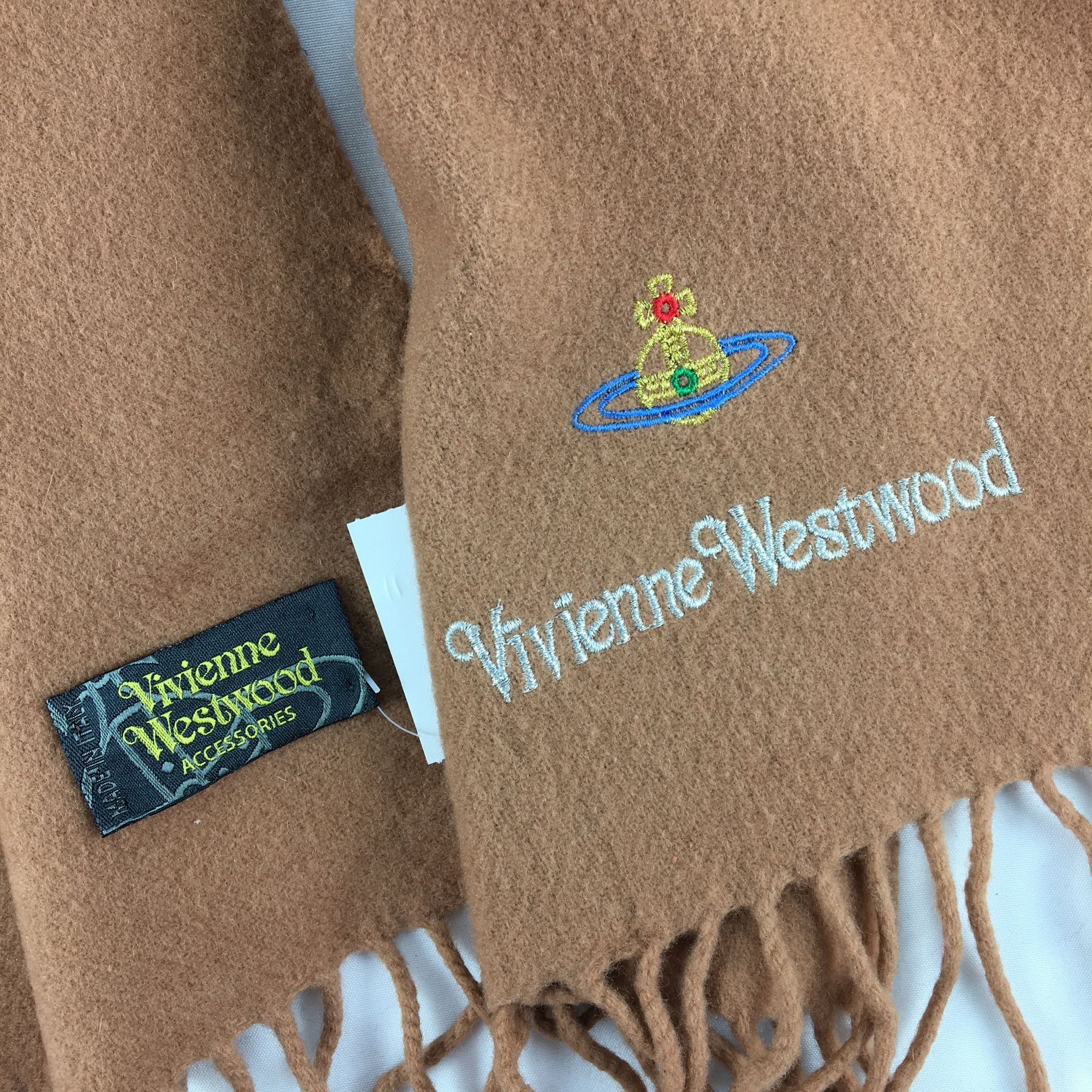 Other Vintage Vivienne Westwood Scarf Muffler Orbs Wool Scarves Size ONE SIZE - 3 Thumbnail