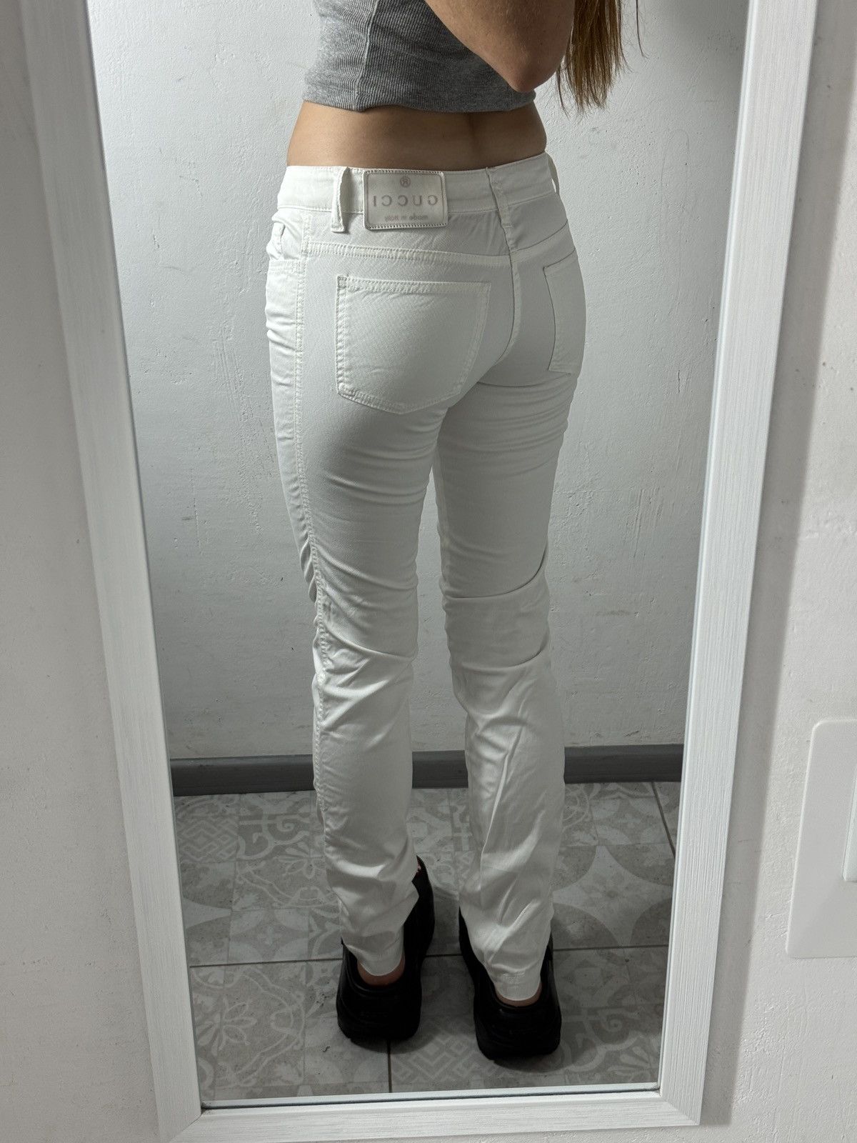 Gucci VINTAGE GUCCI 2000s LEGGINGS PANTS Size 26" / US 2 / IT 38 - 2 Thumbnail