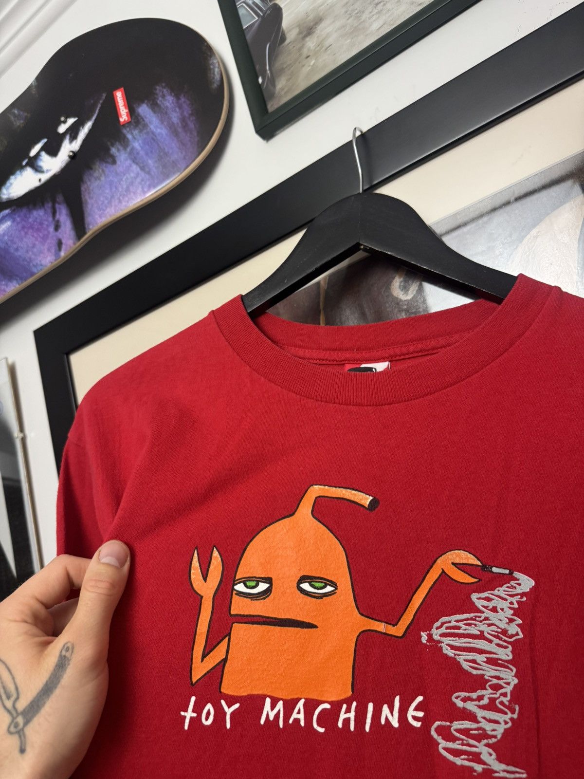 Vintage Toy Machine Vintage 90s Skate Tee USA Cartoon Red Cigarette Size US M / EU 48-50 / 2 - 2 Thumbnail