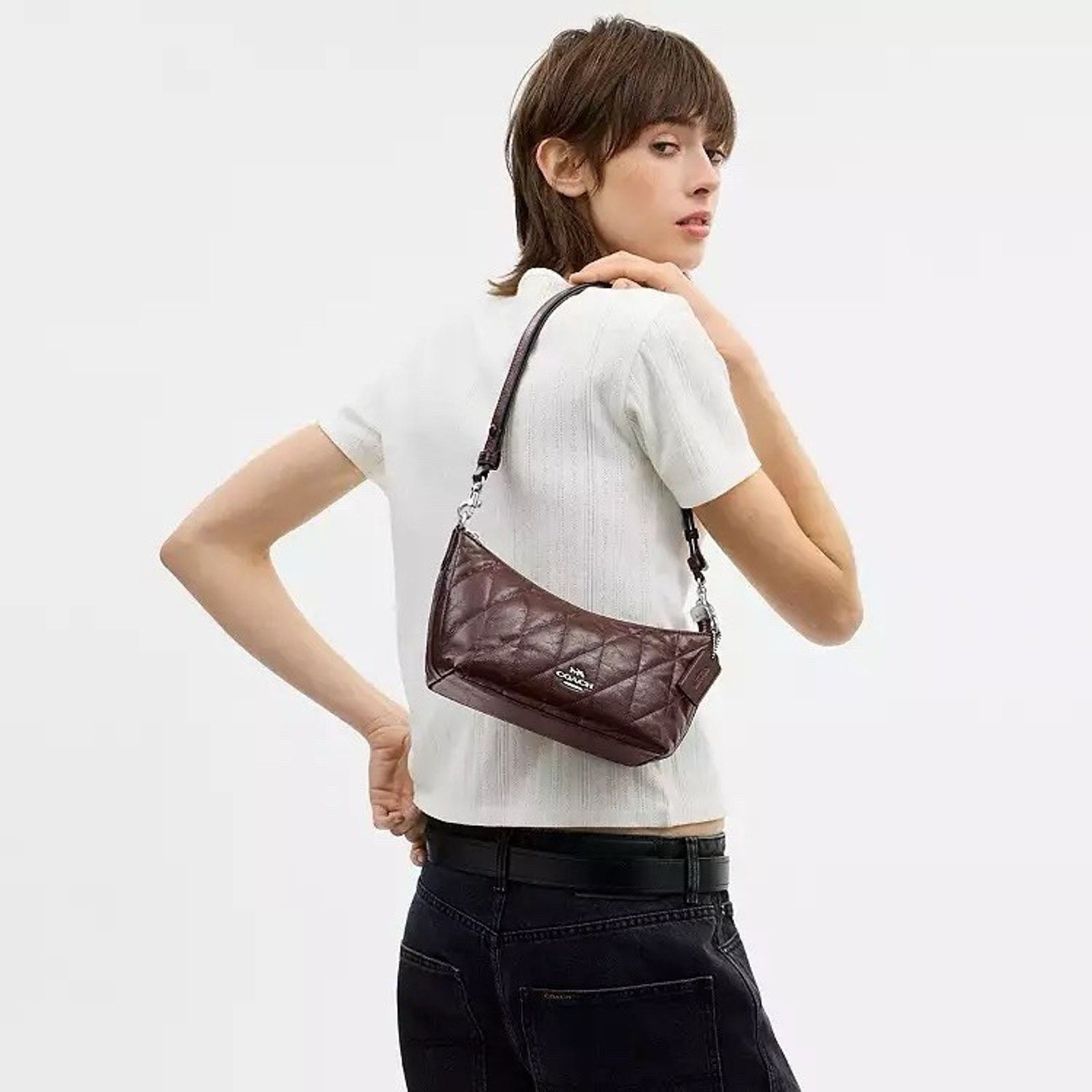 Coach NWT Coach Caitlin Shoulder Bag Quilting CDZ88 leather Maple Size ONE SIZE - 9 Thumbnail