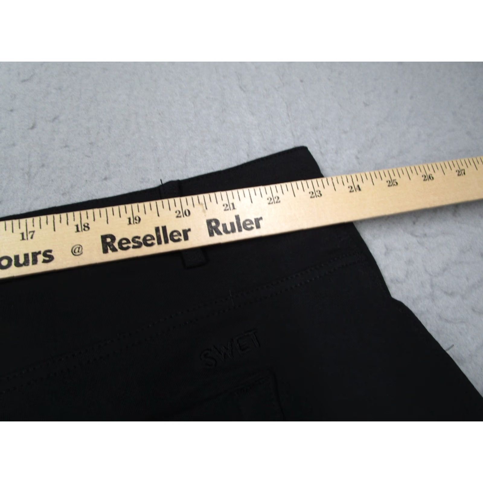Vintage Swet Tailor Men's Black Stretch Chino Pants Casual Work Travel 46x32 Size US 30 / EU 46 - 5 Thumbnail