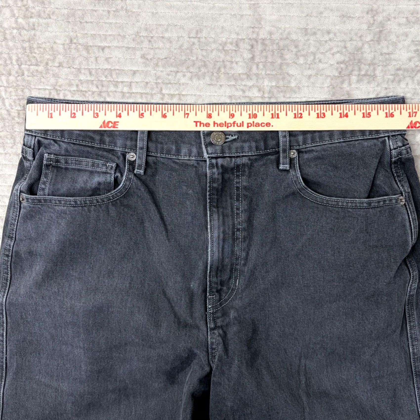 Veronica Beard VERONICA BEARD Jeans Womens 30 Black Taylor Relaxed Wide Leg High Rise Washed Size Size 30" / US 8 / IT 44 - 6 Thumbnail