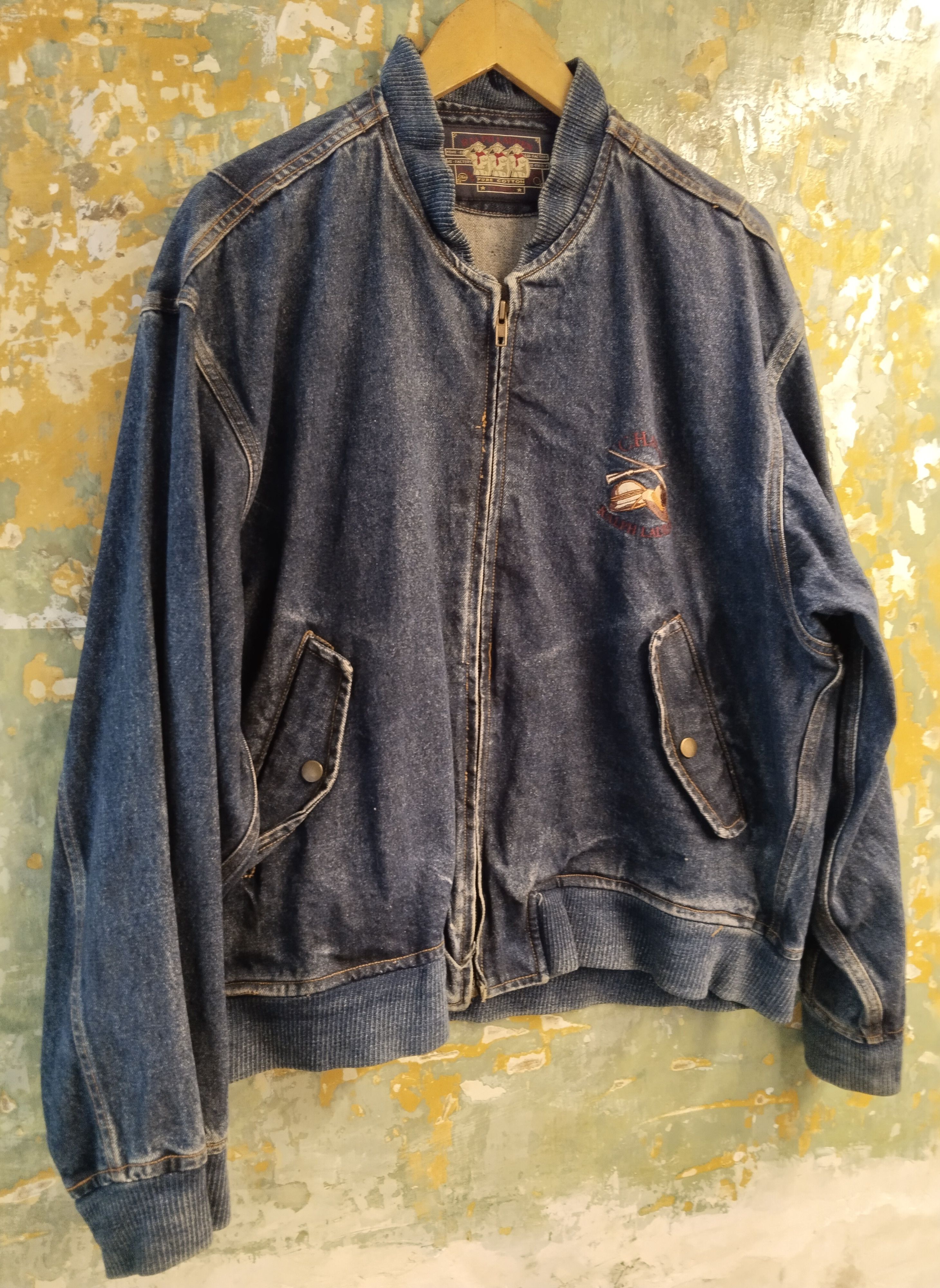 image of Vintage Chaps Ralph Laurent Denim Jacket, Men's (Size Large)
