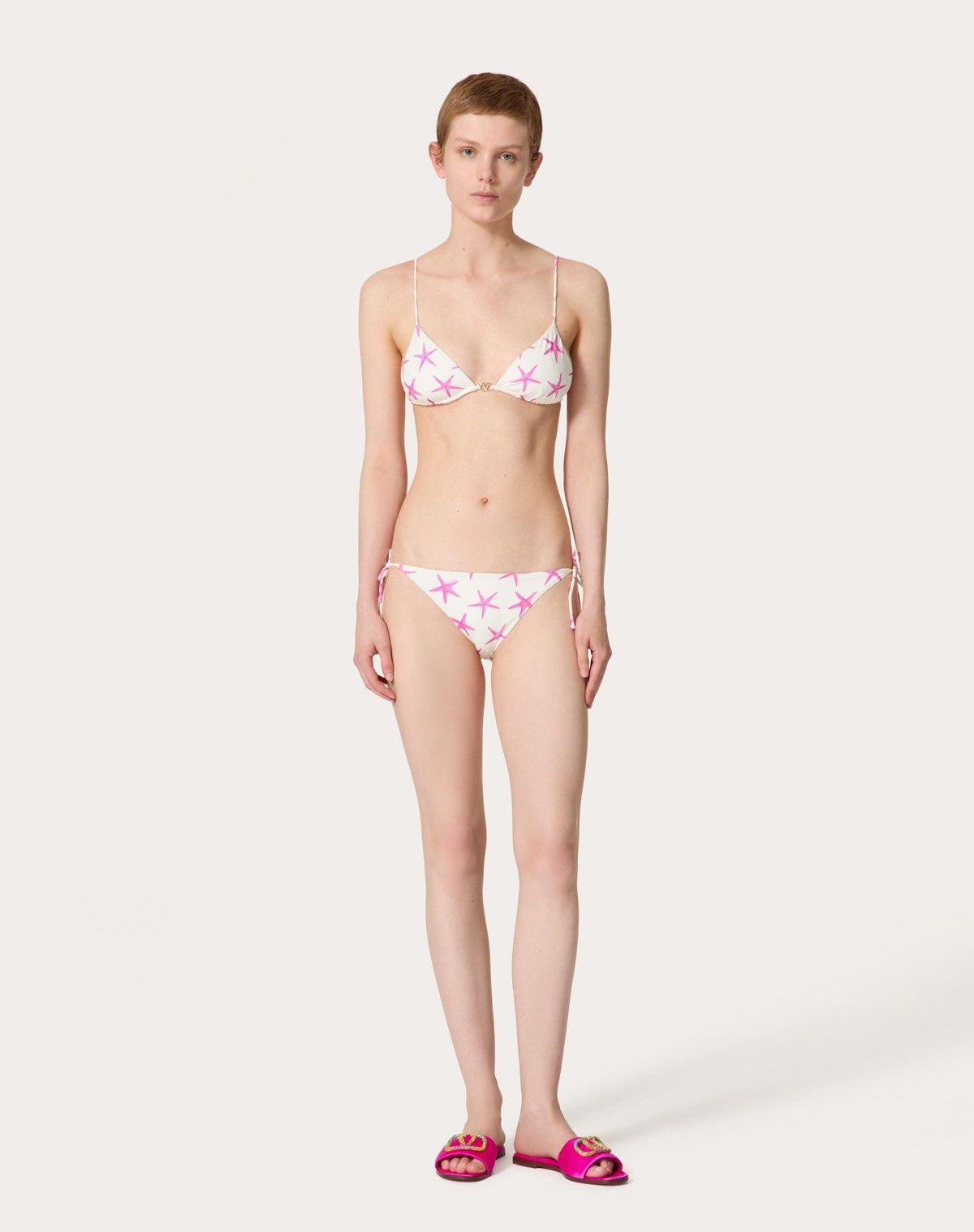 Valentino o1s1wg110525 Size: XS/ Lycra Starfish Bikini in White Size ONE SIZE - 4 Thumbnail