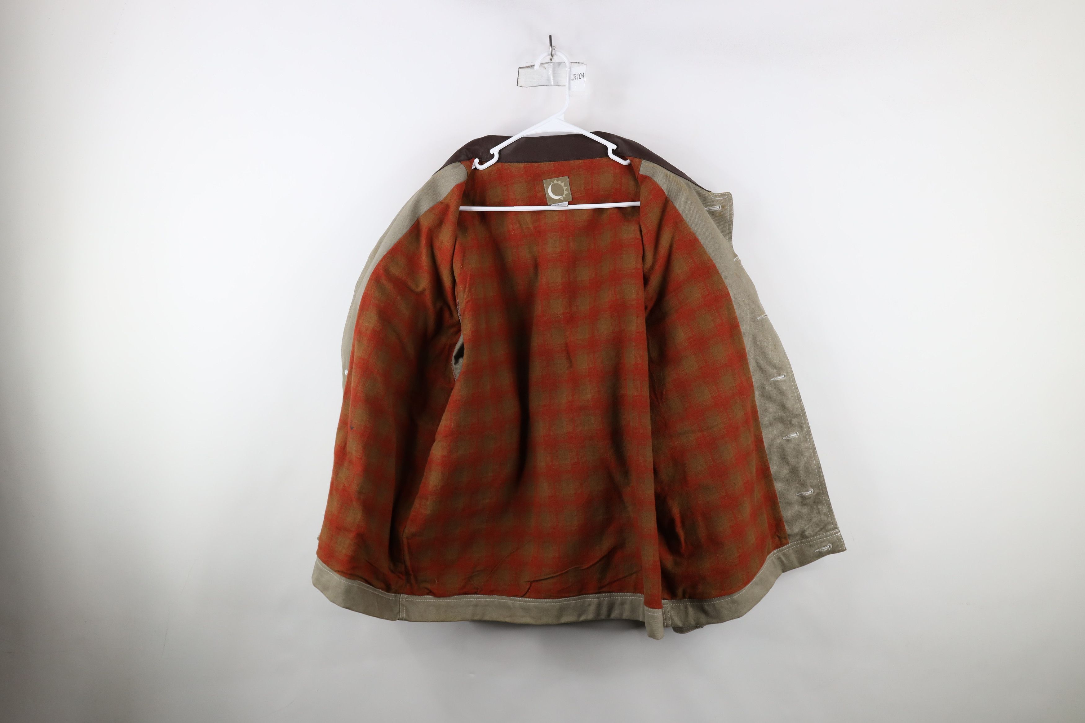 Marlboro × Vintage Vintage 90s Marlboro Leather Collar Trucker Jacket Gray Size US XL / EU 56 / 4 - 12 Thumbnail