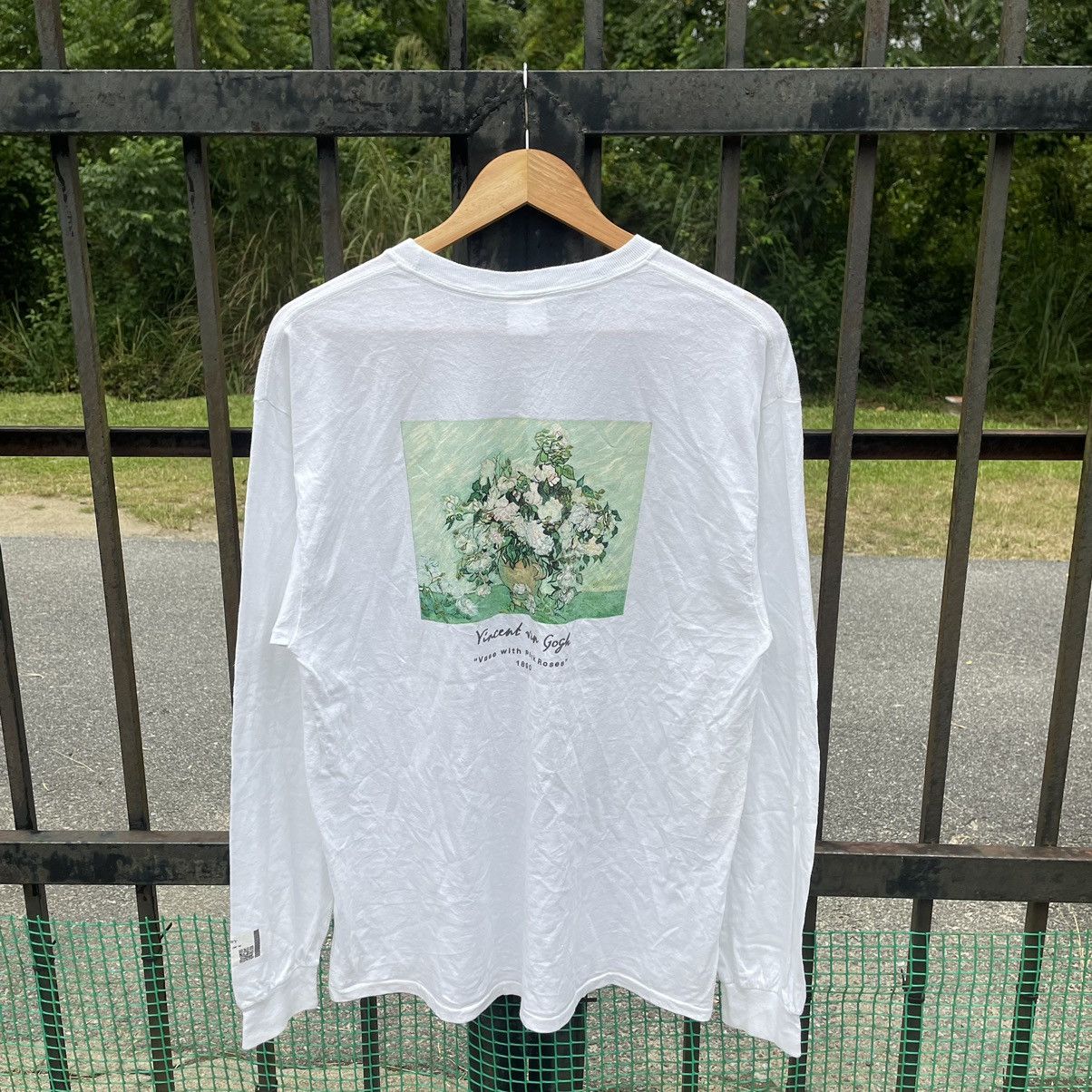 Japanese Brand × Vintage 🔥🇯🇵Repro Gallery Vincent Van Gogh Pink Roses Longsleeves Tee Size US L / EU 52-54 / 3 - 1 Thumbnail