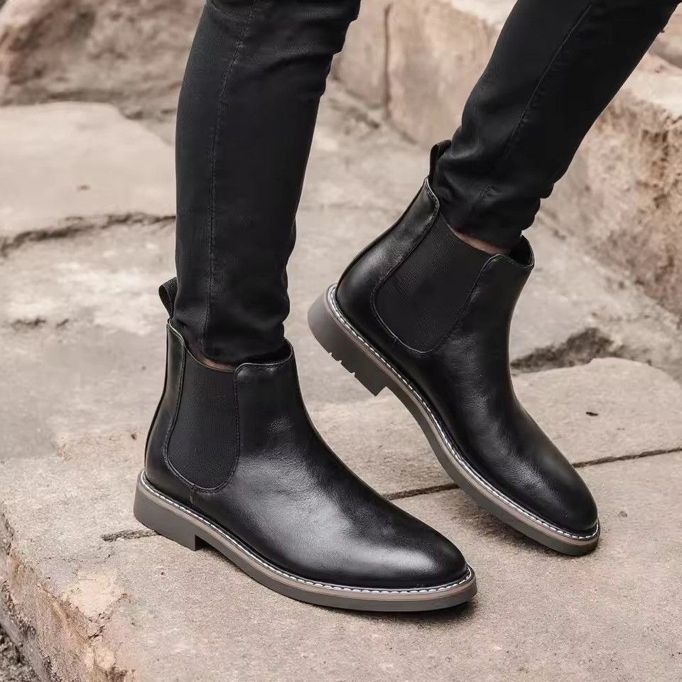 Japanese Brand British Style High Top Men Shoe Size US 10 / EU 43 - 2 Thumbnail