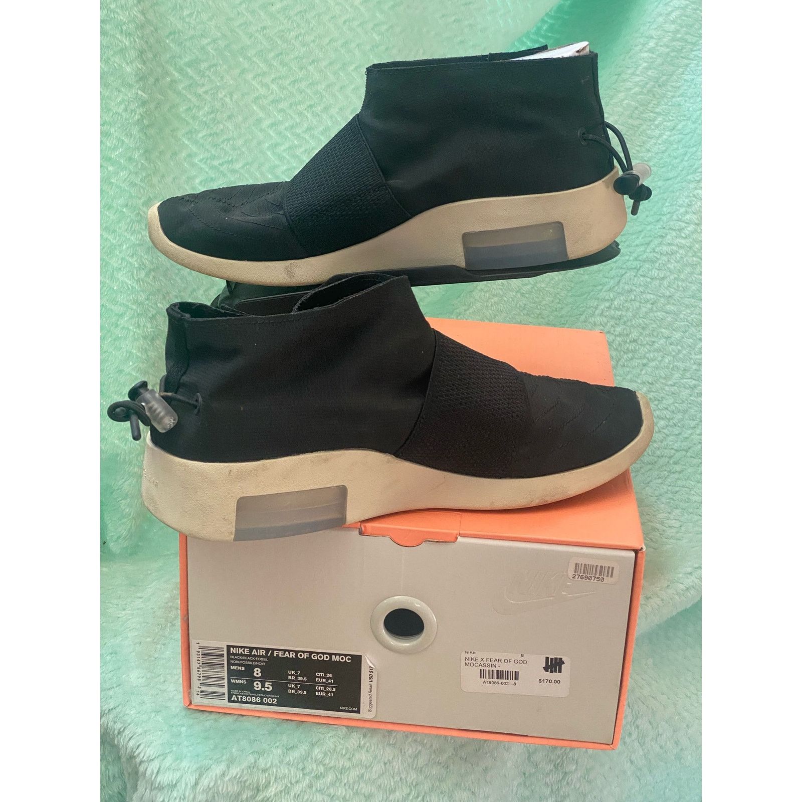 Nike Nike Air Fear of God Moc 'Black' m8 w9.5 Size US 8 / EU 41 - 10 Thumbnail