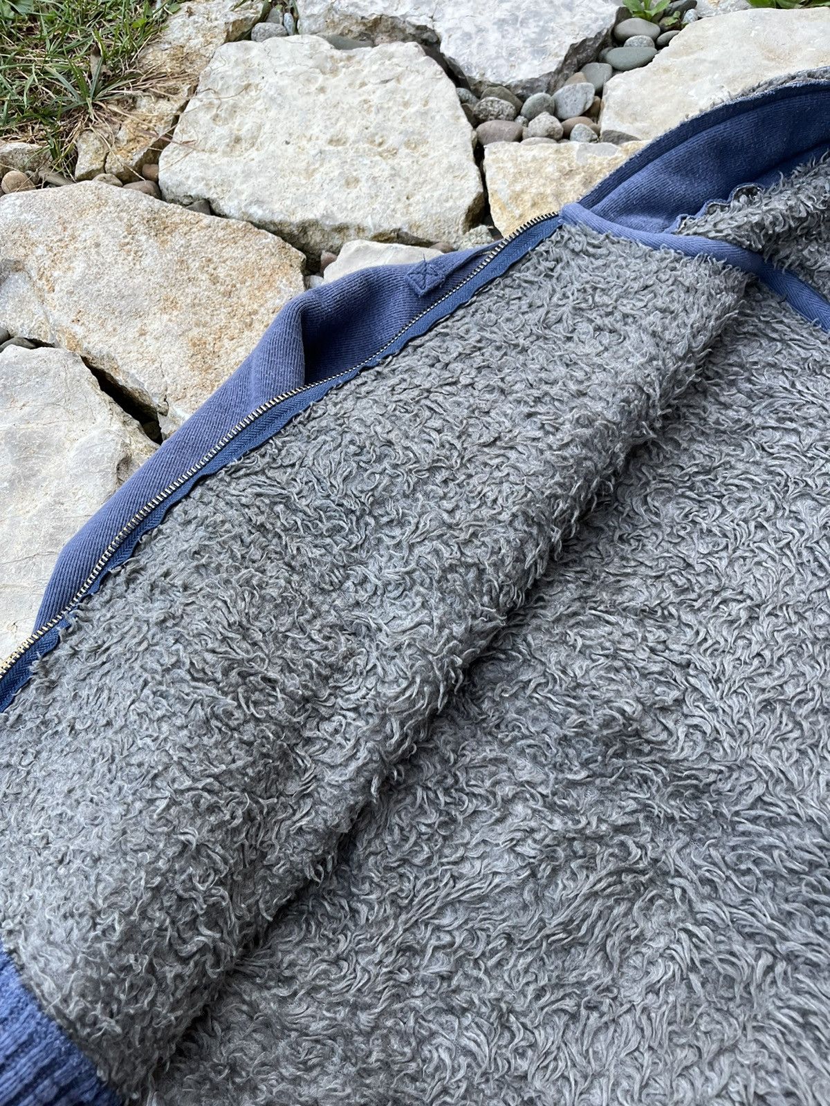 Diesel × Vintage Vintage Diesel jeans y2k heavy fur zip hoodie sherpa jacket Size US M / EU 48-50 / 2 - 18 Thumbnail