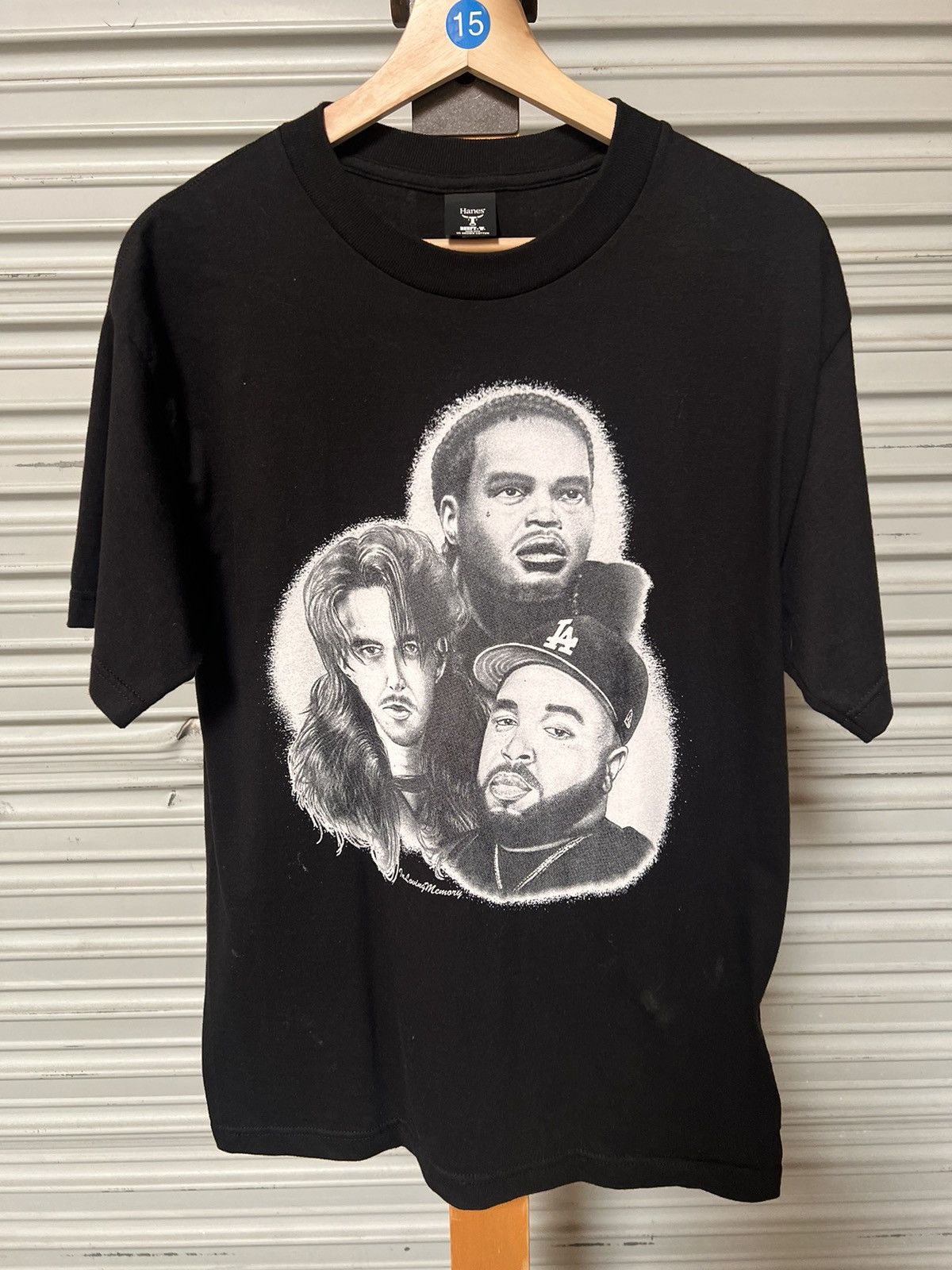 image of Bones x Xavier “In Loving Memory” Tour Tee in Black, Men's (Size Medium)