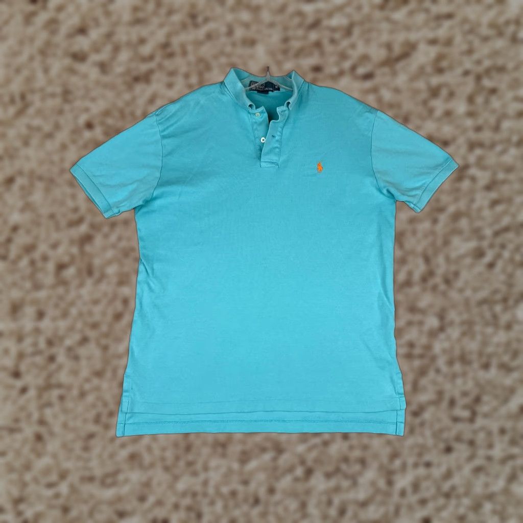 Ralph Lauren VINTAGE Ralph Lauren Shirt Mens Polo Blue 100% Cotton Short Sleeve Adult M Regular Blue Polo 100% Cotton Short Sleeve Mens Size US M / EU 48-50 / 2 - 1 Thumbnail