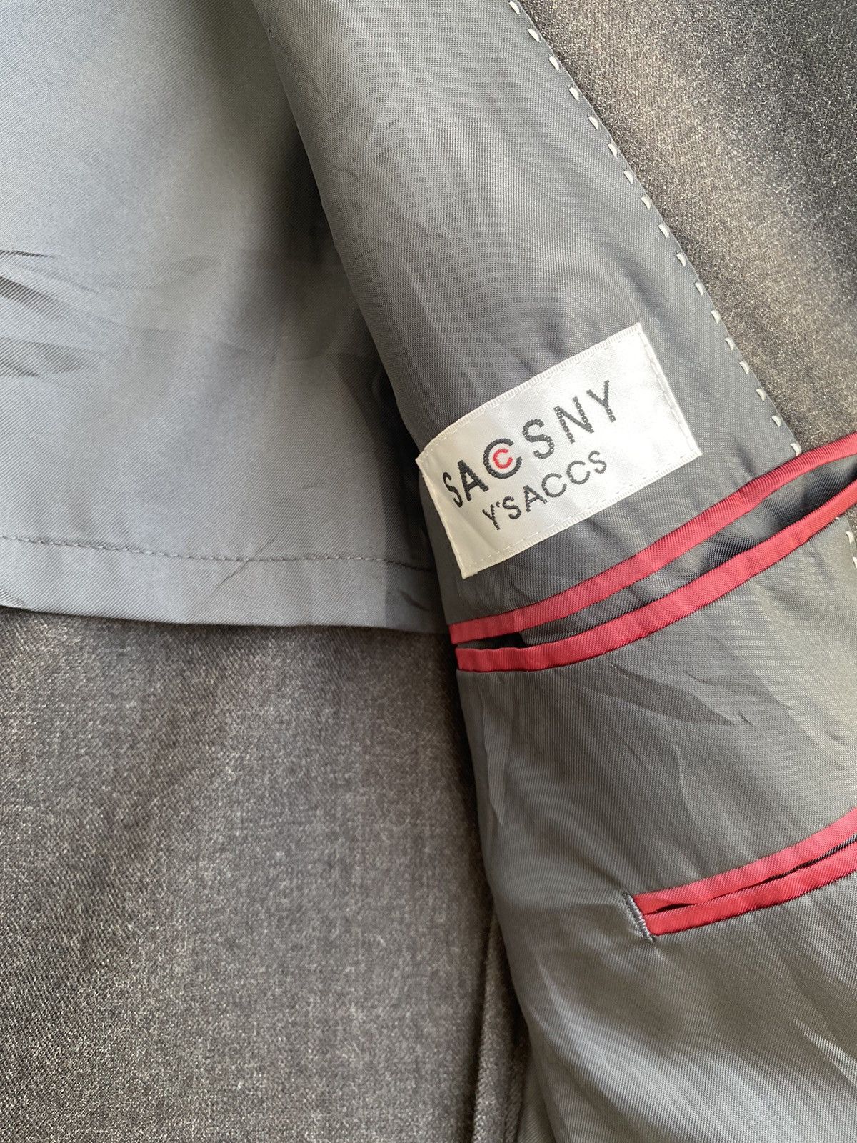 Yohji Yamamoto Vtg 90s Sacsny Ysaccs by Yohji Yamamoto blazer jacket Size 38R - 3 Thumbnail