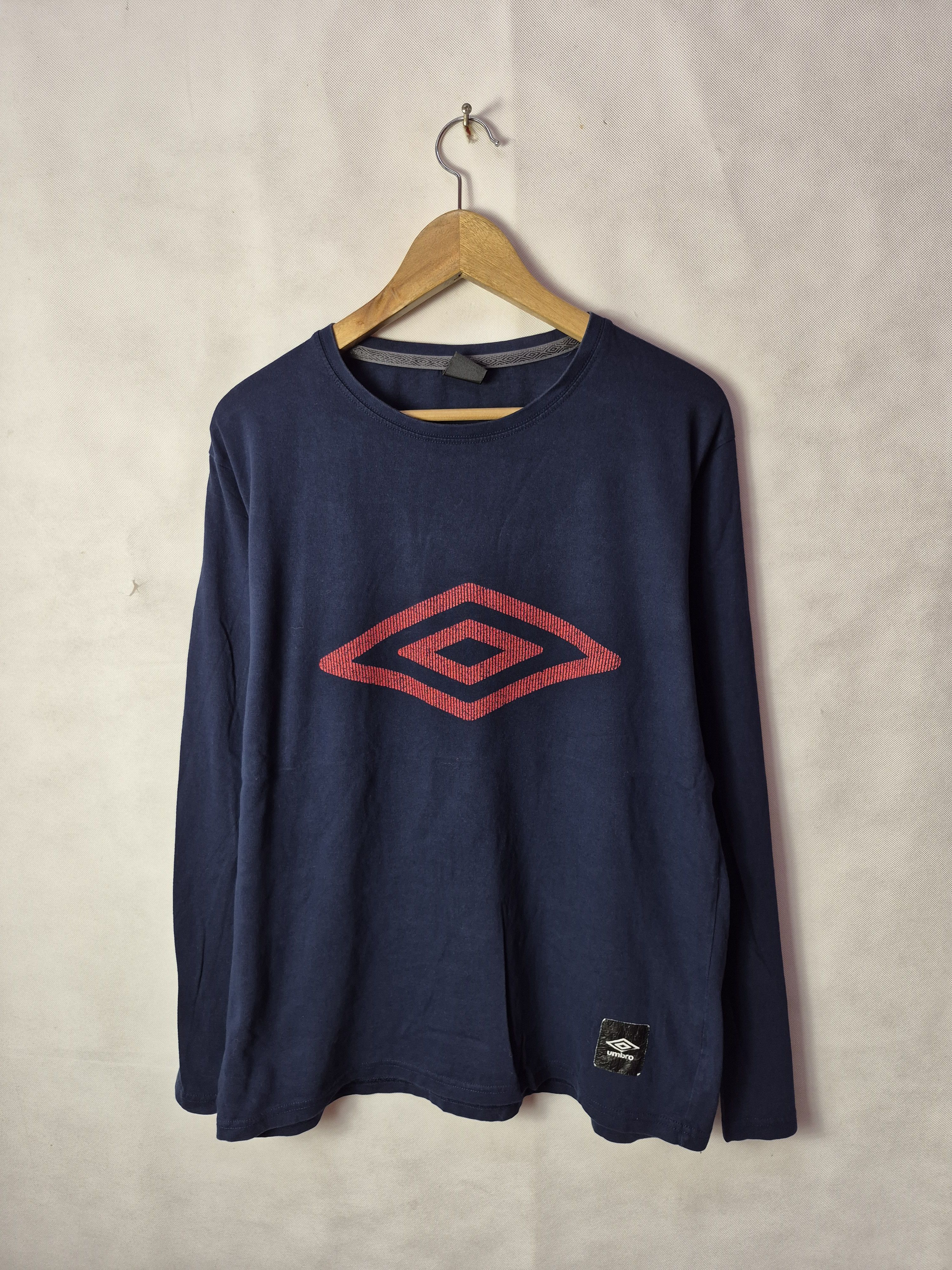 Umbro 🔥 Vintage Style Umbro Big Logo Longsleeves Tee Size US M / EU 48-50 / 2 - 9 Thumbnail