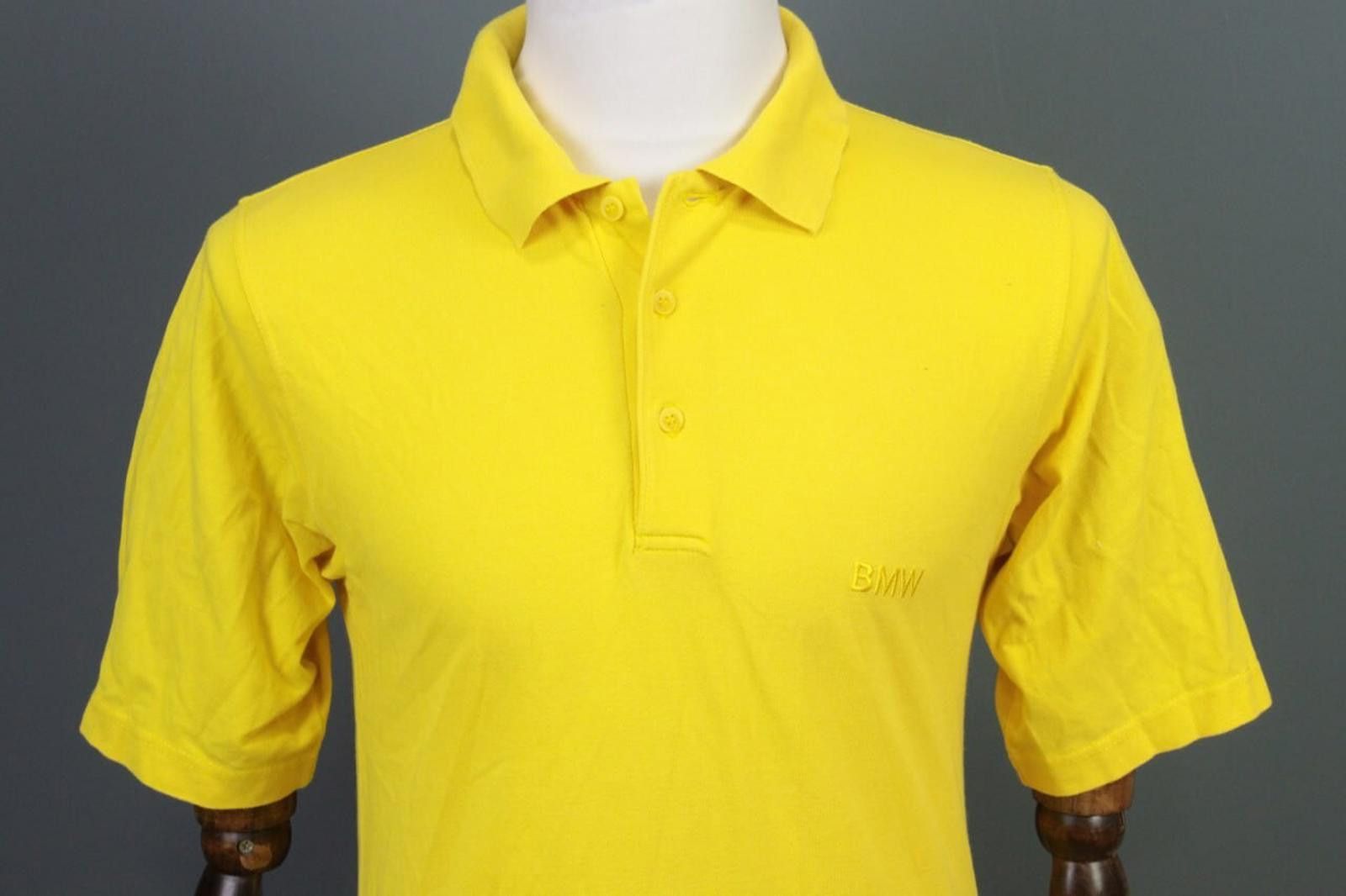 BMW BMW Fan Promotion Yellow Polo Shirt Size XS Size US XS / EU 42 / 0 - 2 Thumbnail