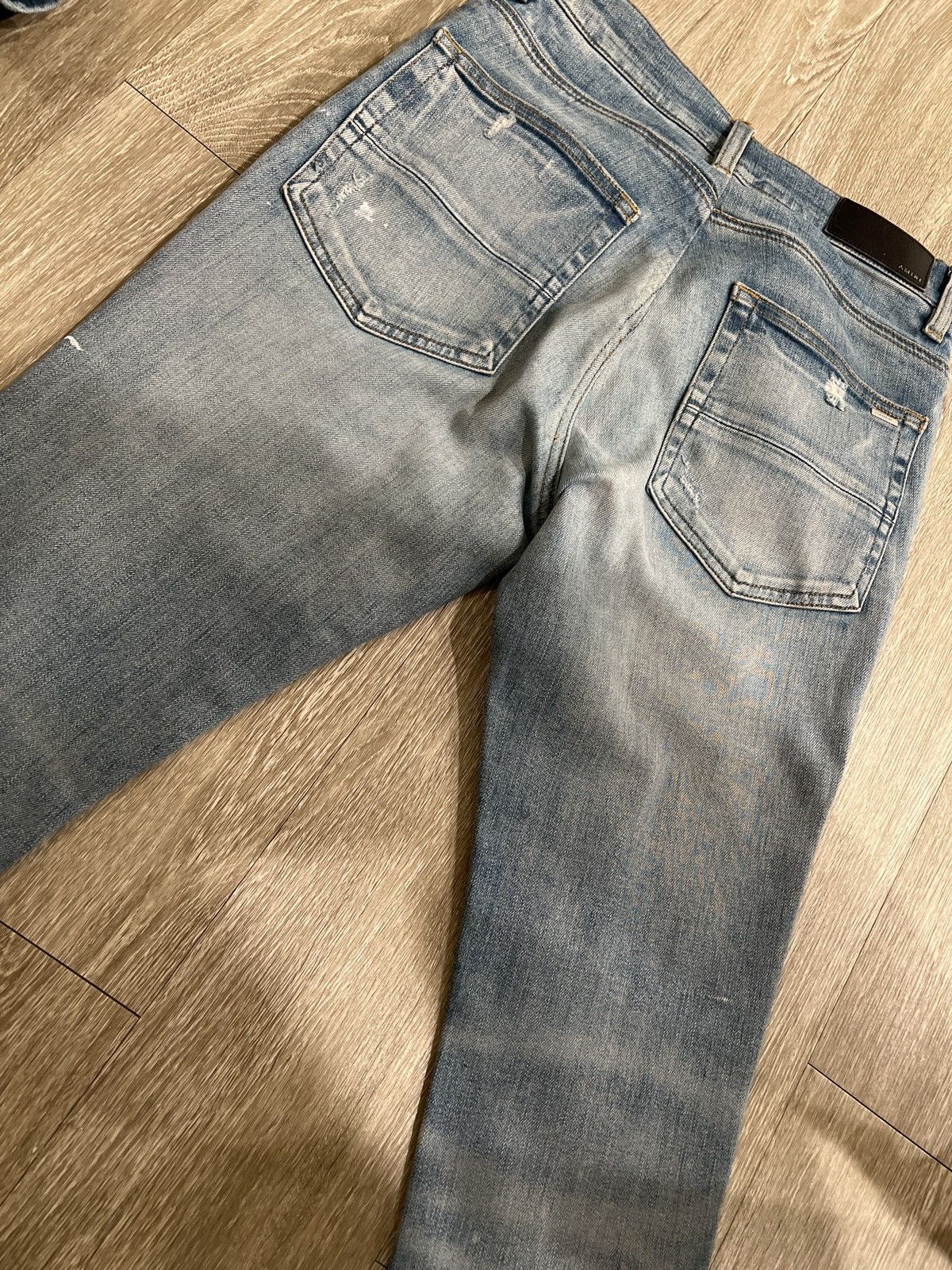 image of Amiri Plain Blue Jeans, Men's (Size 29)