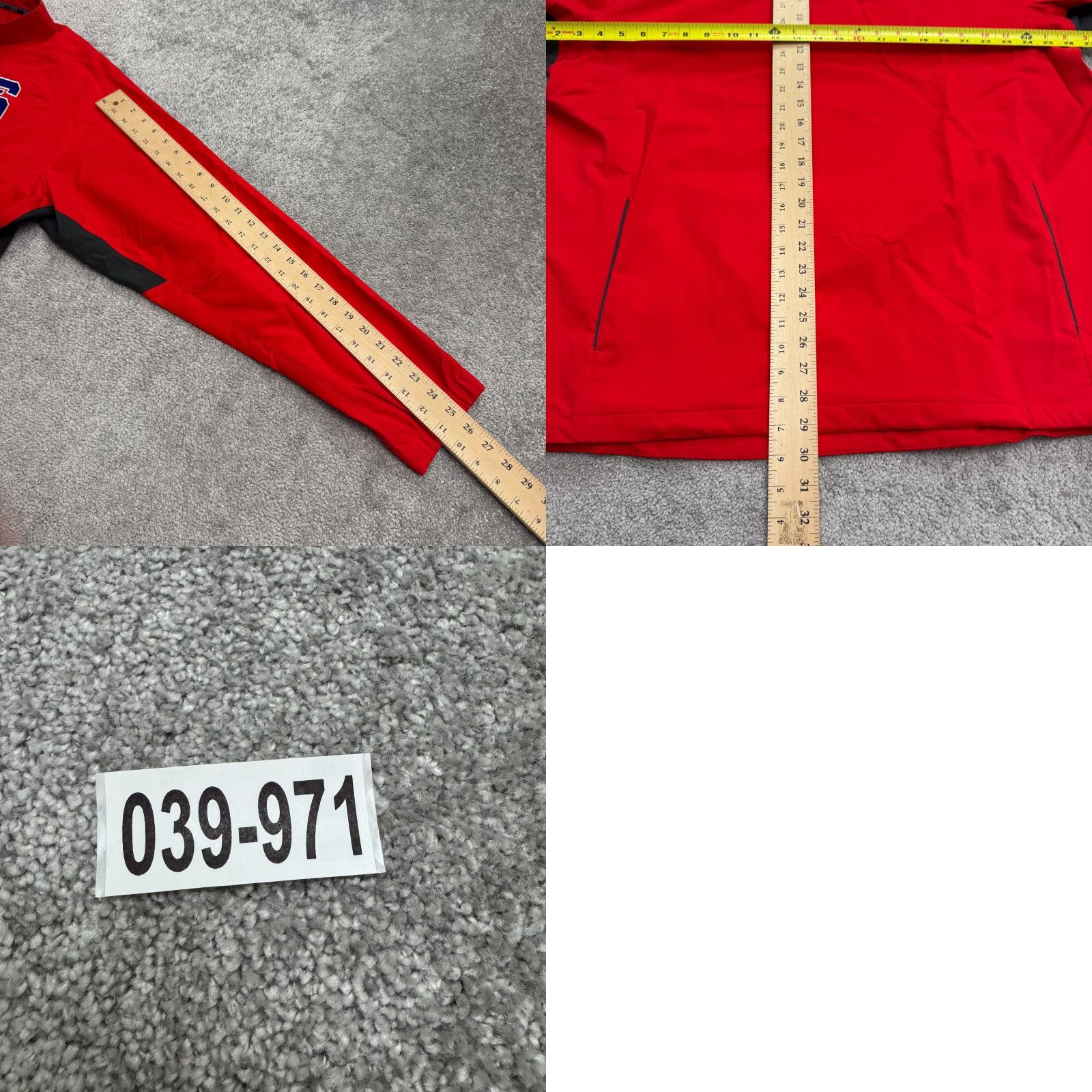 Nike Nike Full Zip Windbreaker Track Jacket Mens XL Red Embroidered Logo Team SI Logo Athletic Outerwear Size US XL / EU 56 / 4 - 10 Thumbnail