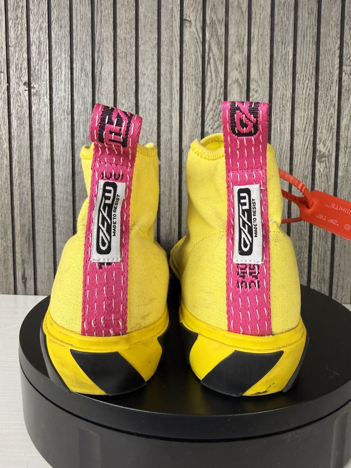 Off-White Off- white Size 12 Off-White Vulc Sneaker Mid Yellow Size US 12 / EU 45 - 6 Thumbnail