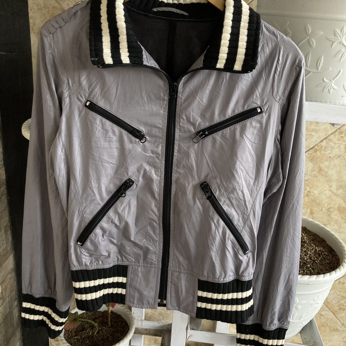 Le Grande Bleu (L.G.B.) ON BOARD - Multi Zipper Track Jacket Vkei Japanese Brand Size US M / EU 48-50 / 2 - 3 Thumbnail