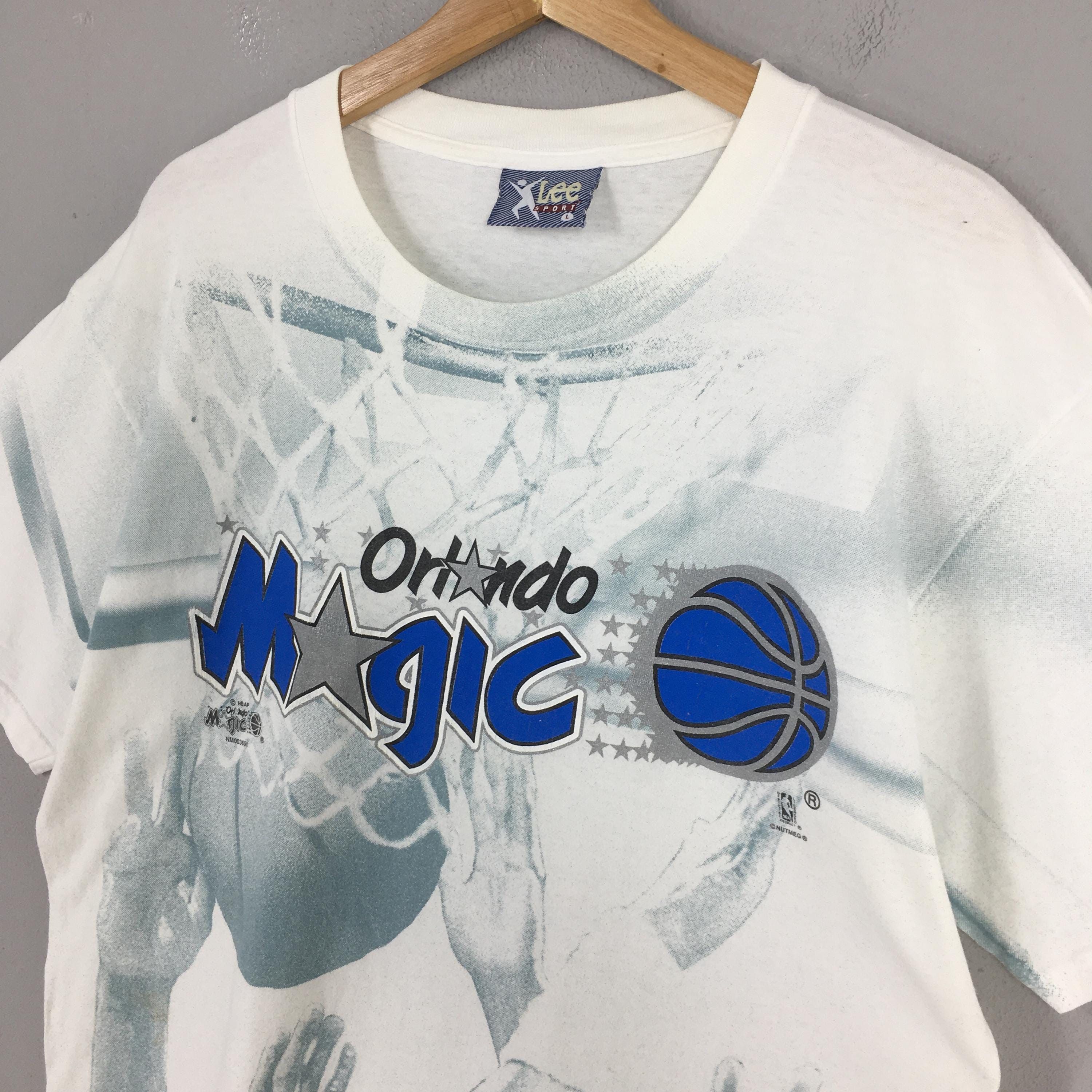 NBA Vintage 90's Orlando Magic NBA White T shirt Large Size US L / EU 52-54 / 3 - 3 Thumbnail