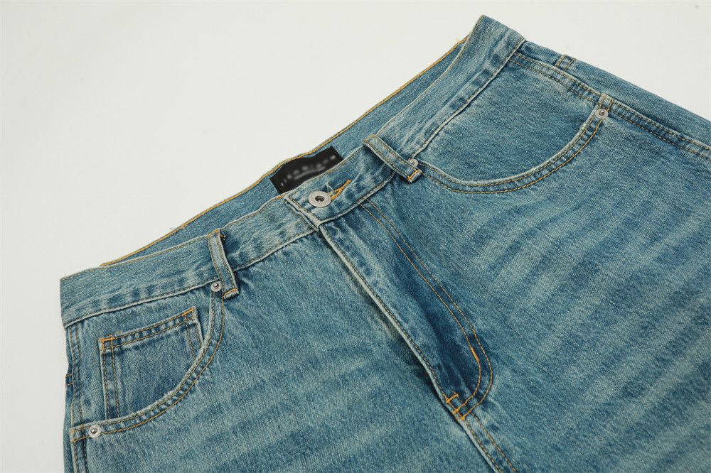 Japanese Brand Men's retro street trend all-match distressed washed jeans Size US 32 / EU 48 - 4 Thumbnail