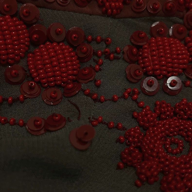 Dries Van Noten dries van noten Beaded sequin silk shirt 2504-Nextarrow Size US XXS / EU 40 - 6 Thumbnail