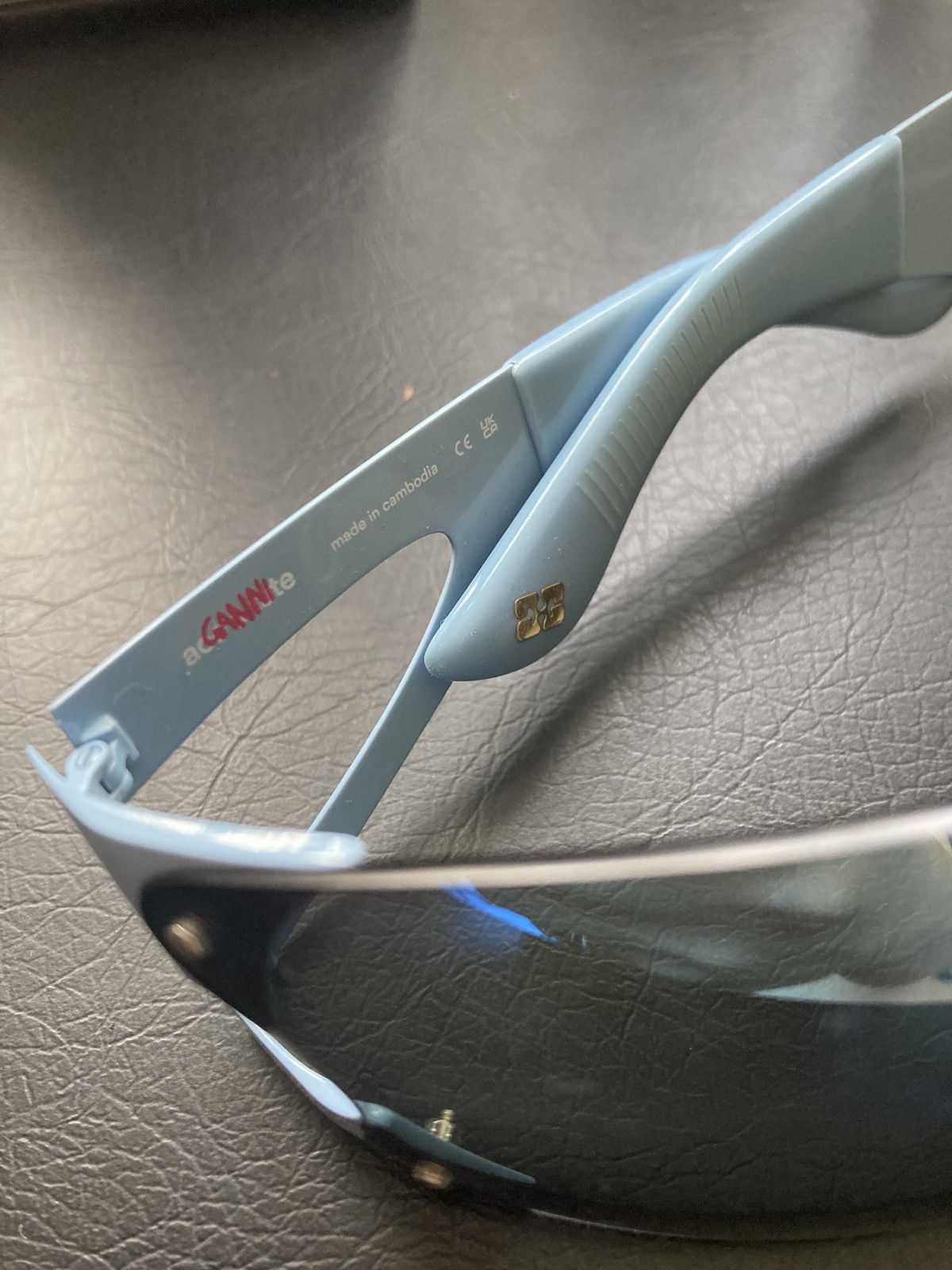 Gianni Valentino Ganni x Ace & Tate Silver Lake Blue Noel Sunglasses Size ONE SIZE - 3 Thumbnail